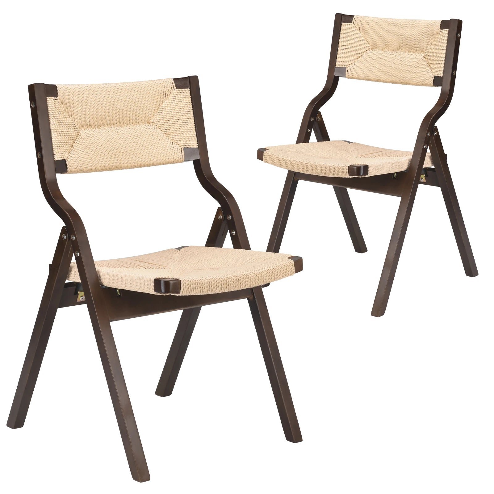 2 Wood Folding Stackable