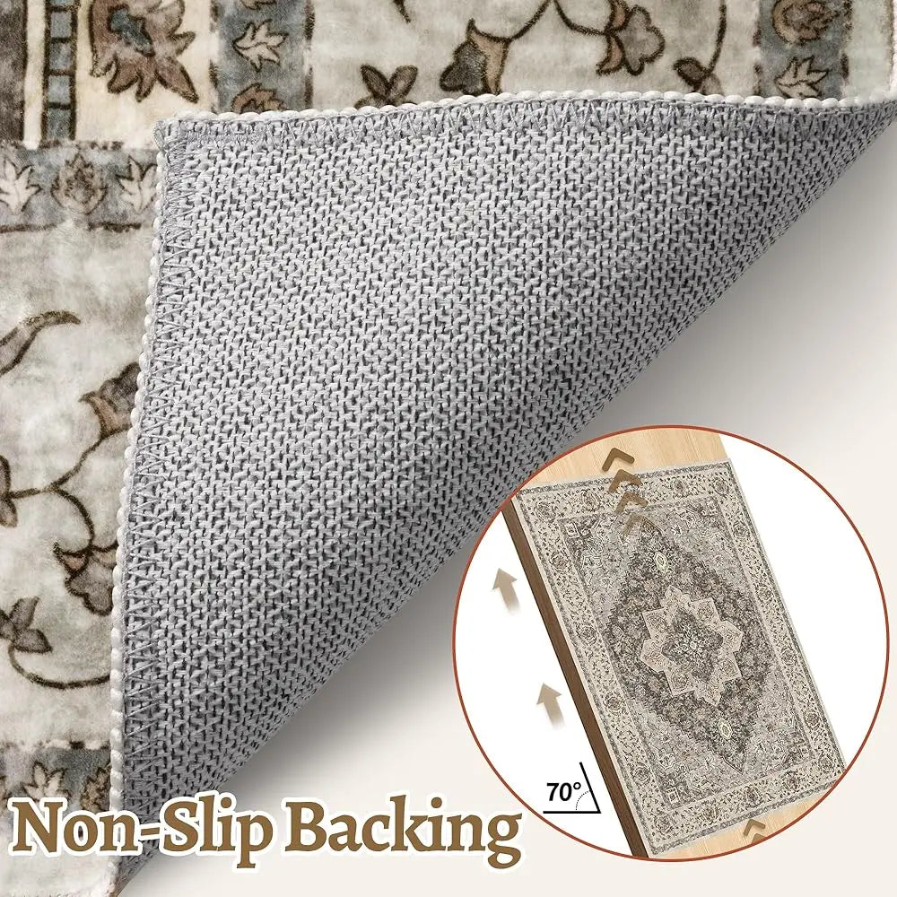 6' Circle Vintage Washable Boho