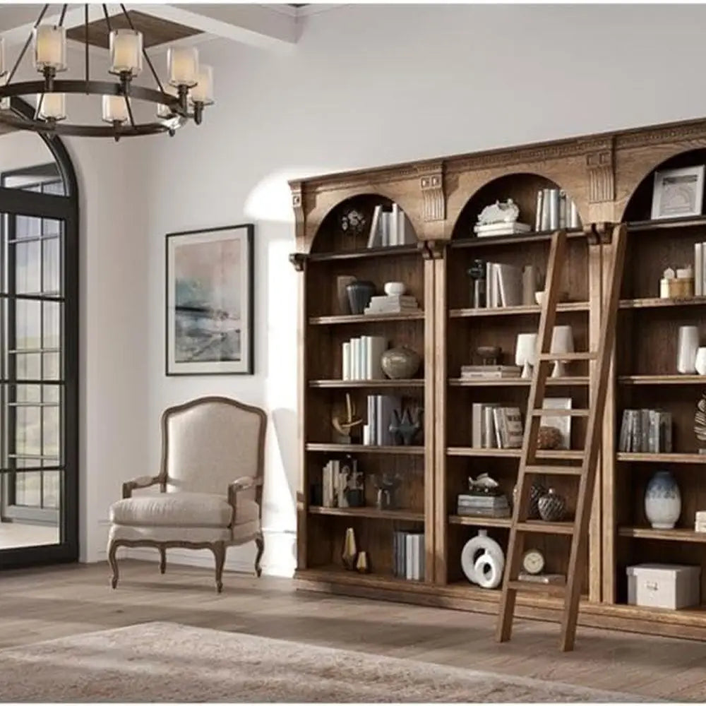 8-Foot-Tall Traditional Bookshelf w/Ladder