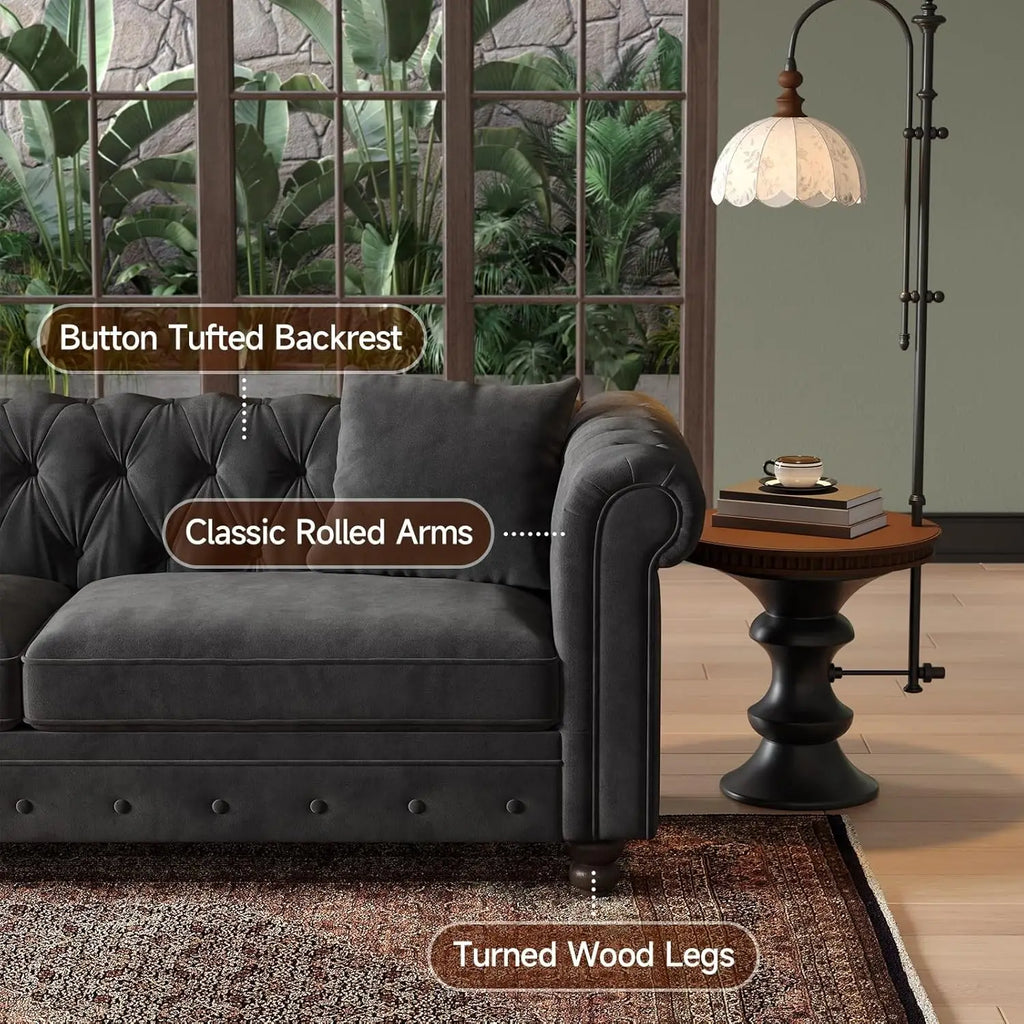 82 Inch Chesterfield Sofa