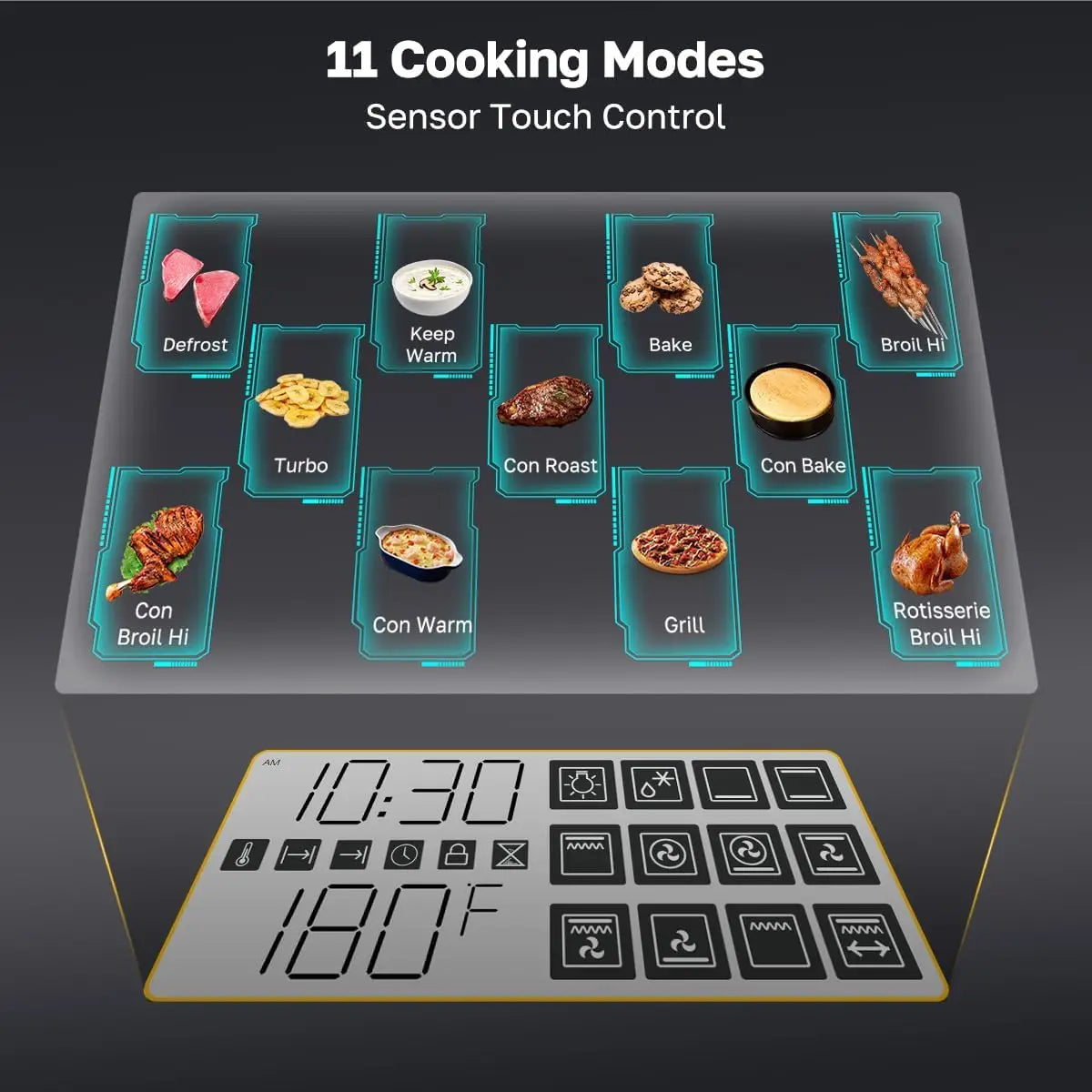 24 Inch Electric Wall Oven, 2.6 Cu.Ft, Convection