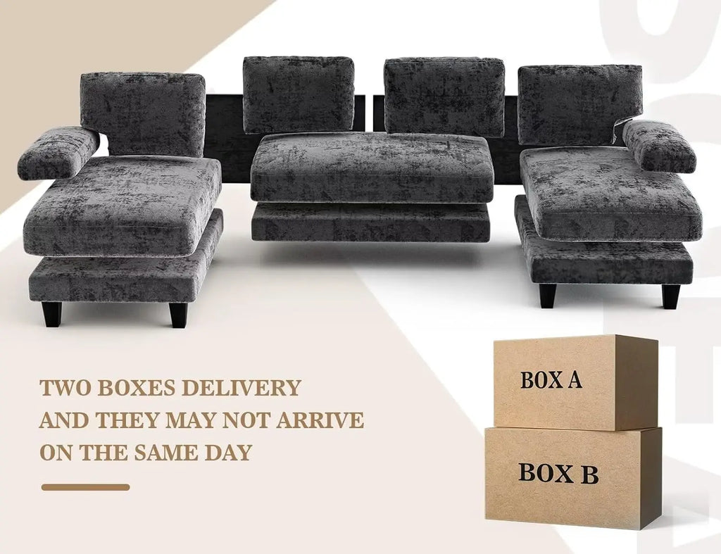 111" U Shaped Sectional