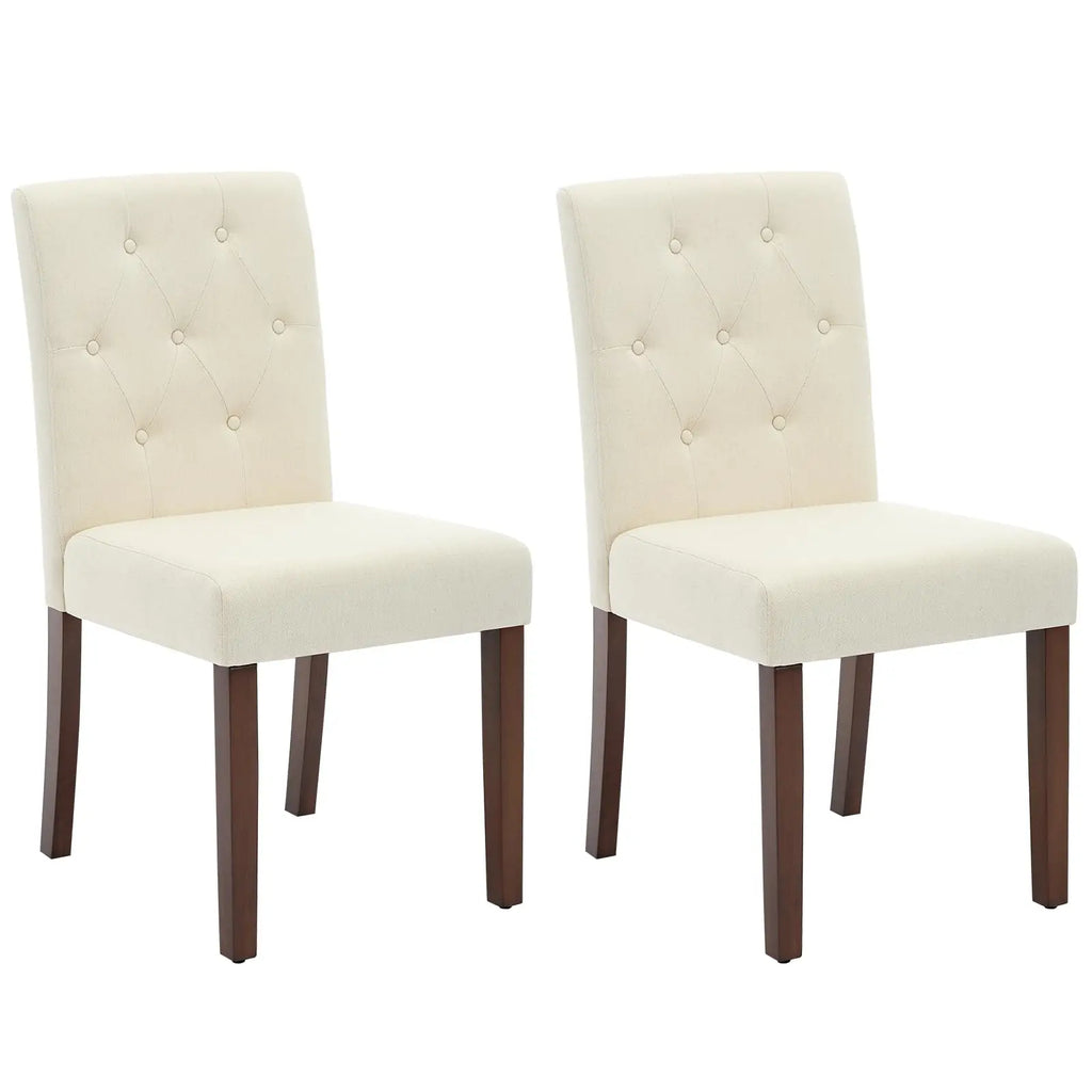 2 Upholstered Parsons w/Nailhead Trim