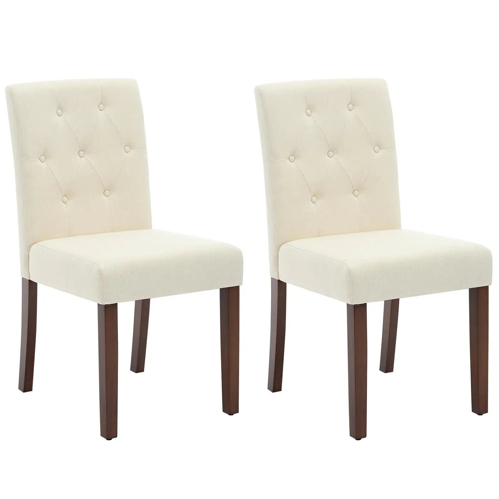 2 Upholstered Parsons w/Nailhead Trim