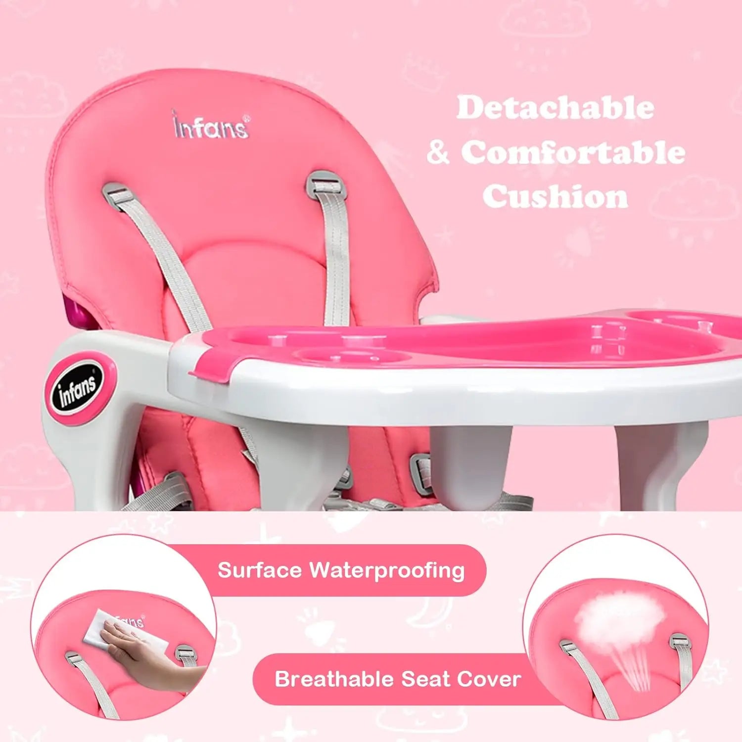 5-in-1 Convertible Baby High Chair