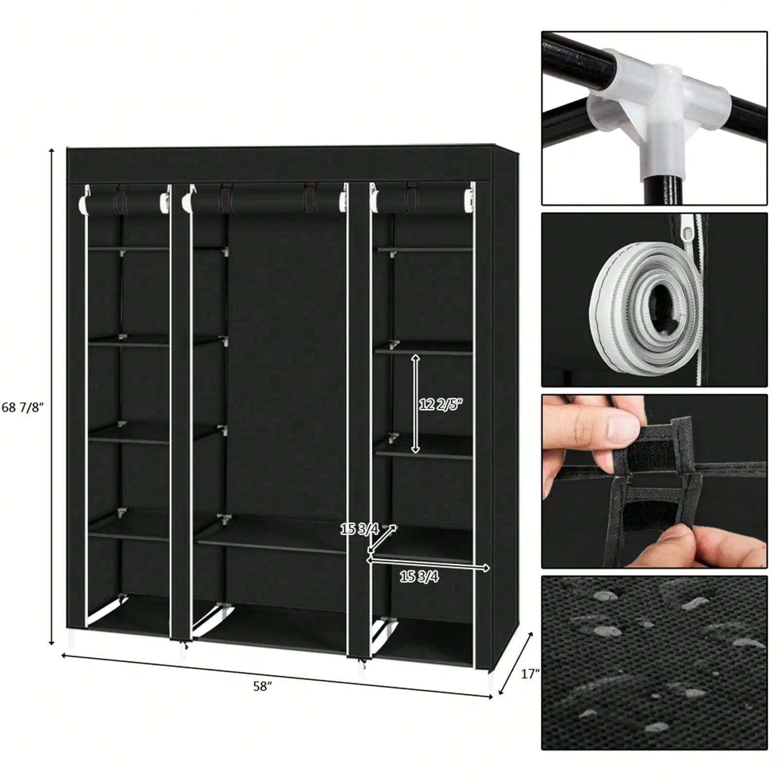 69 Inch Wardrobe Organizer