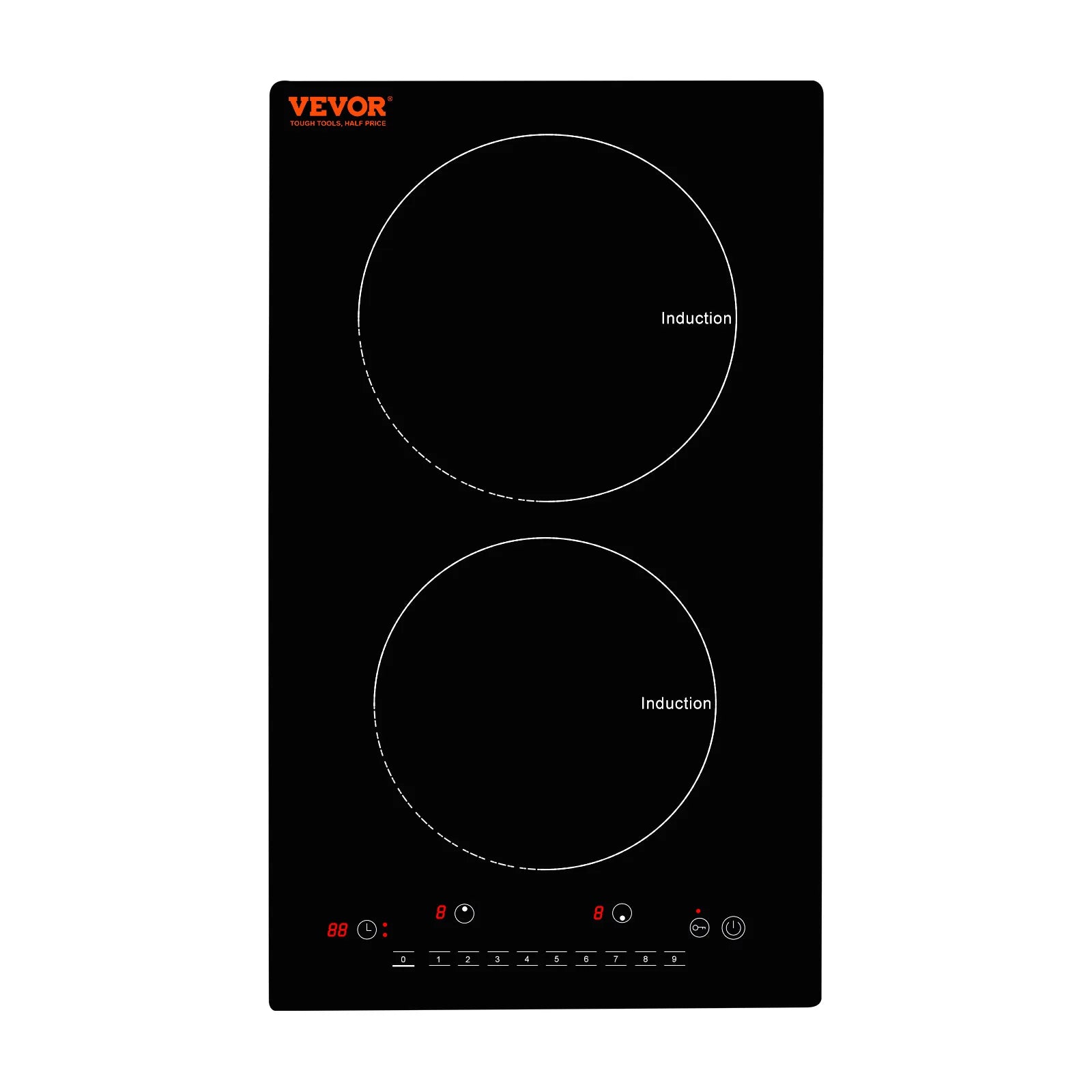 2 Induction, Sensor Touch Control, Magnetic Cooker