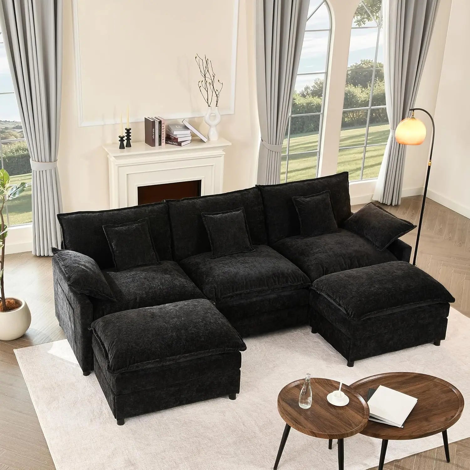 108" U Shaped Couch Sectional