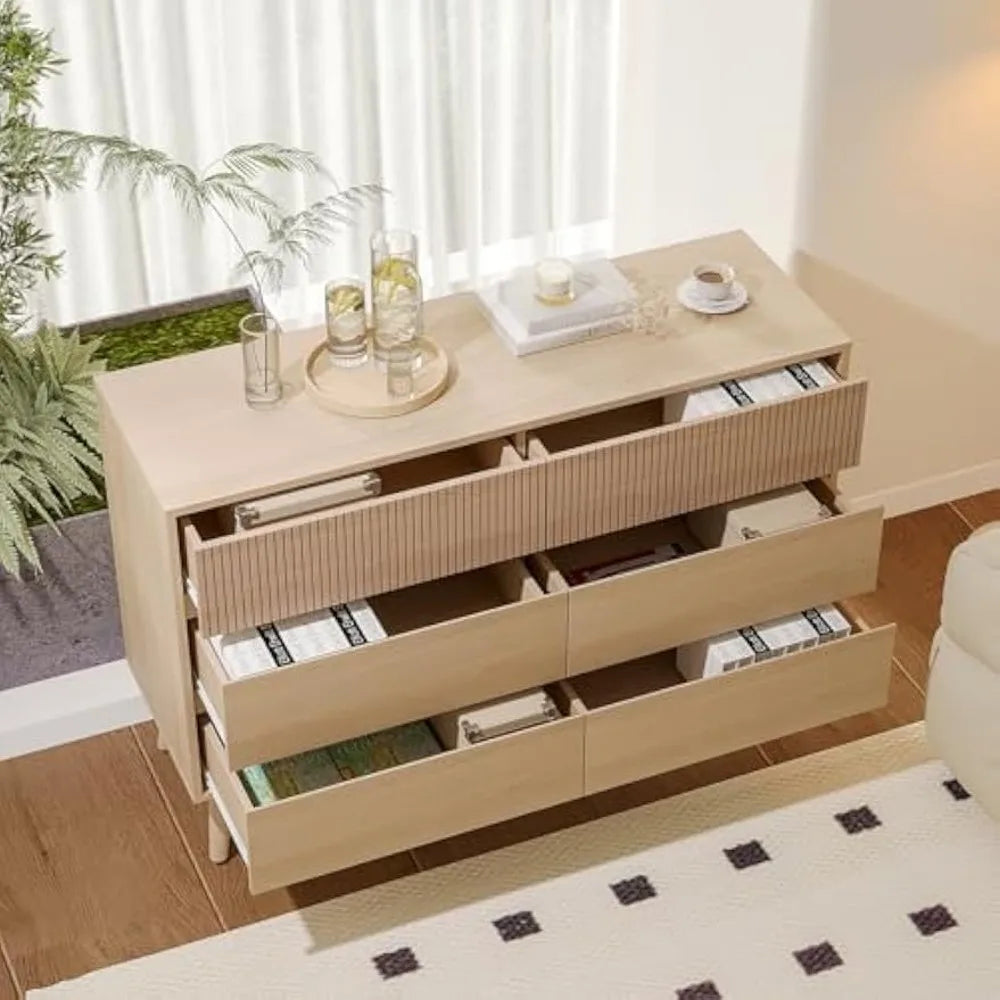 6 Drawer Modern Dresser