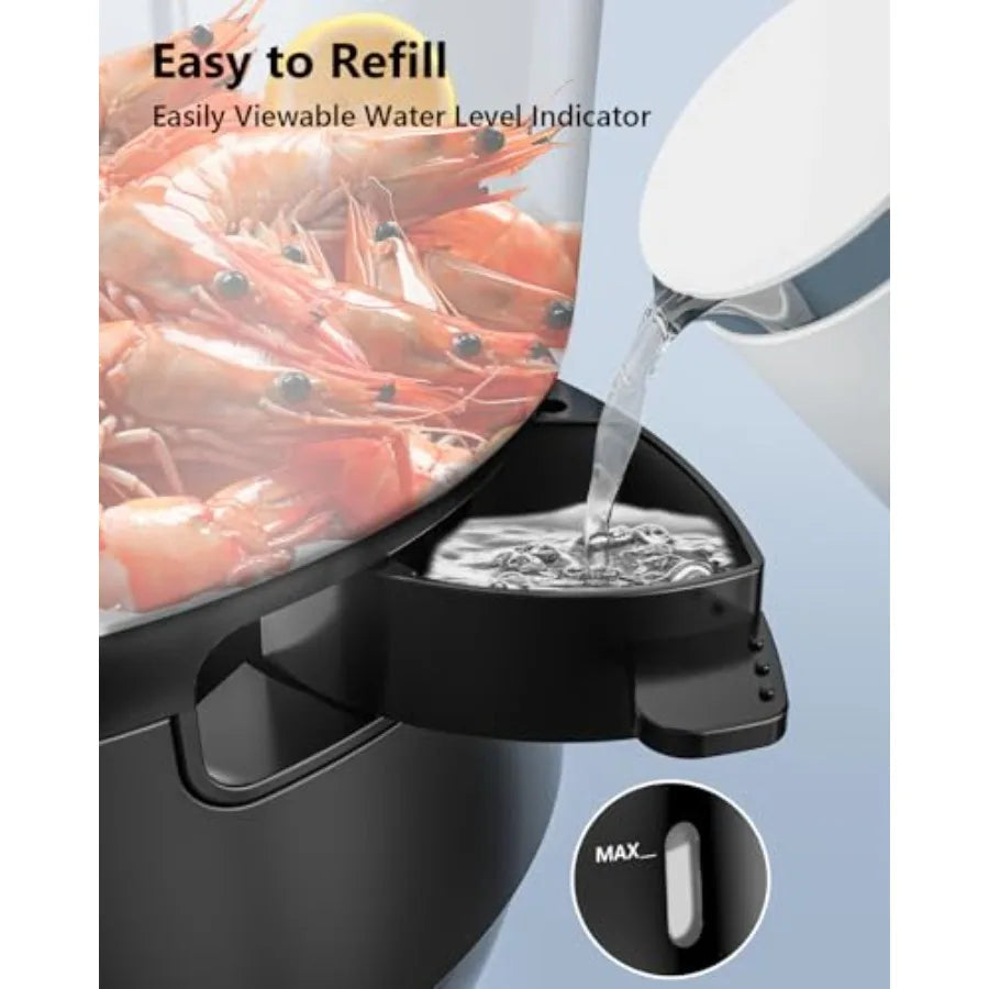 Electric Food Steamer 13.7QT 3-Tier BPA-Free 800W