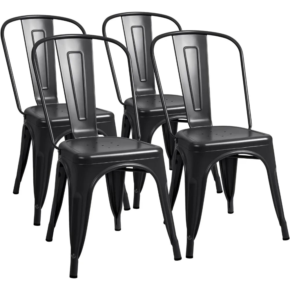 4 Metal Indoor-Outdoor Stackable Classic