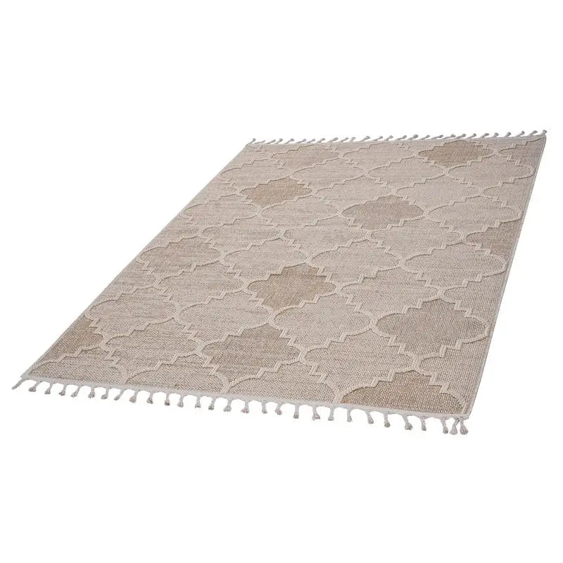 8X10 Cream Trellis Indoor/Outdoor