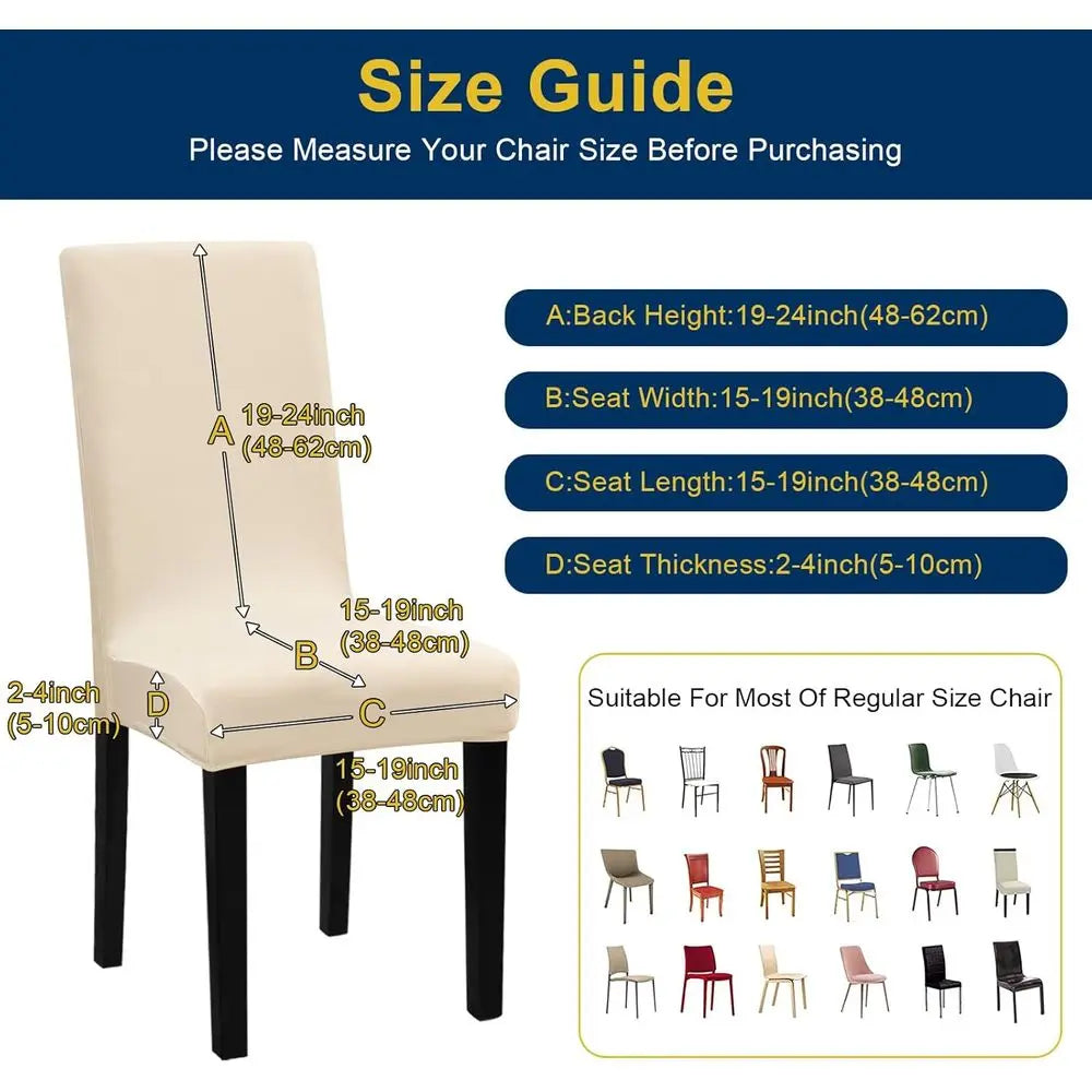 8 Stretchable Washable Chair Covers