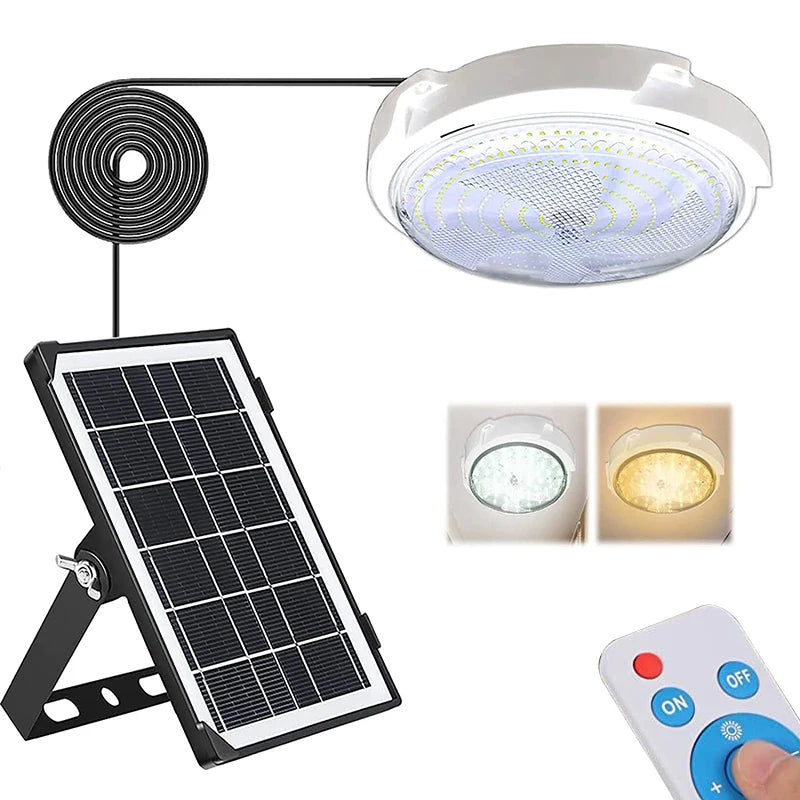 2 Solar Powered Ceiling Lights