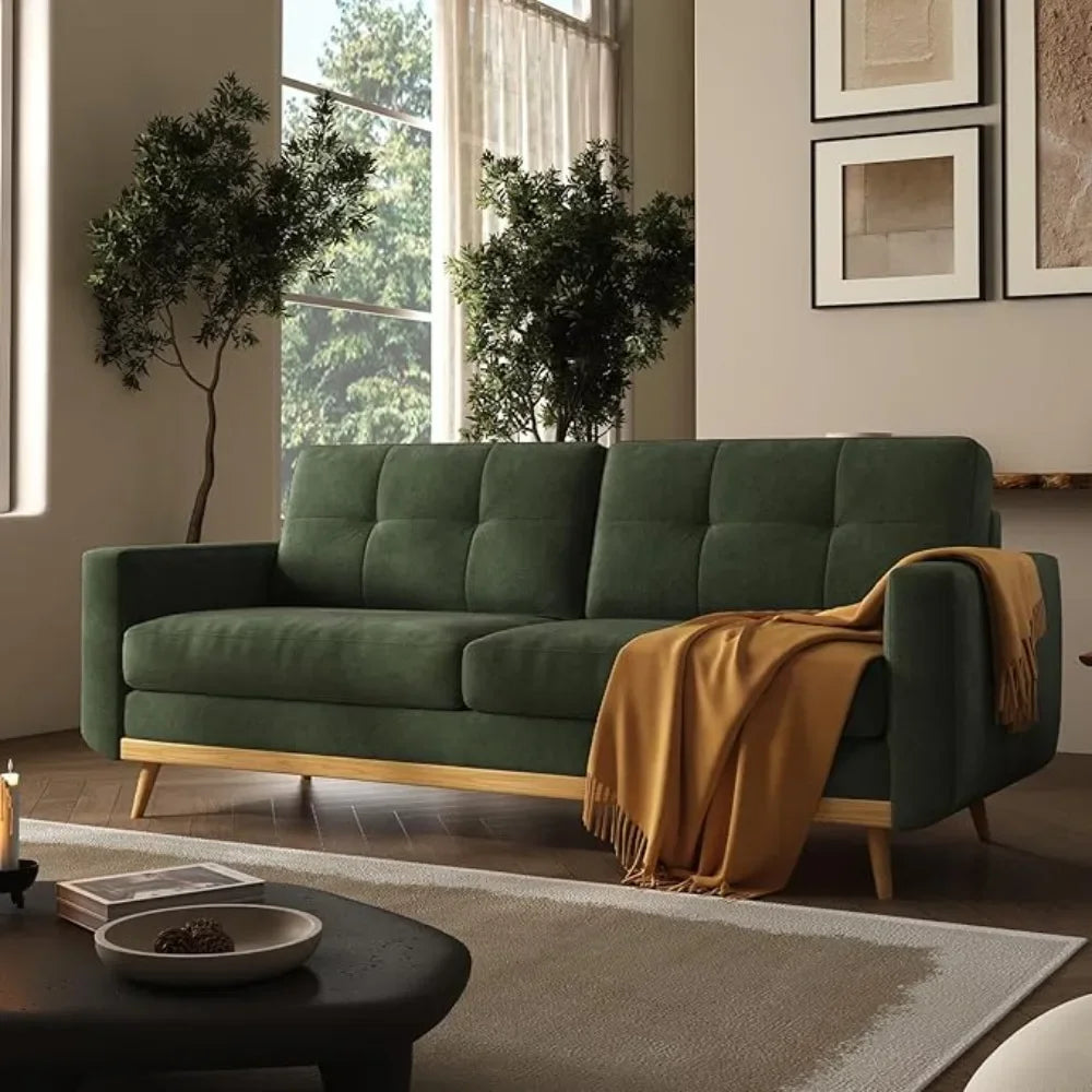 MCM Loveseat Button Tufted