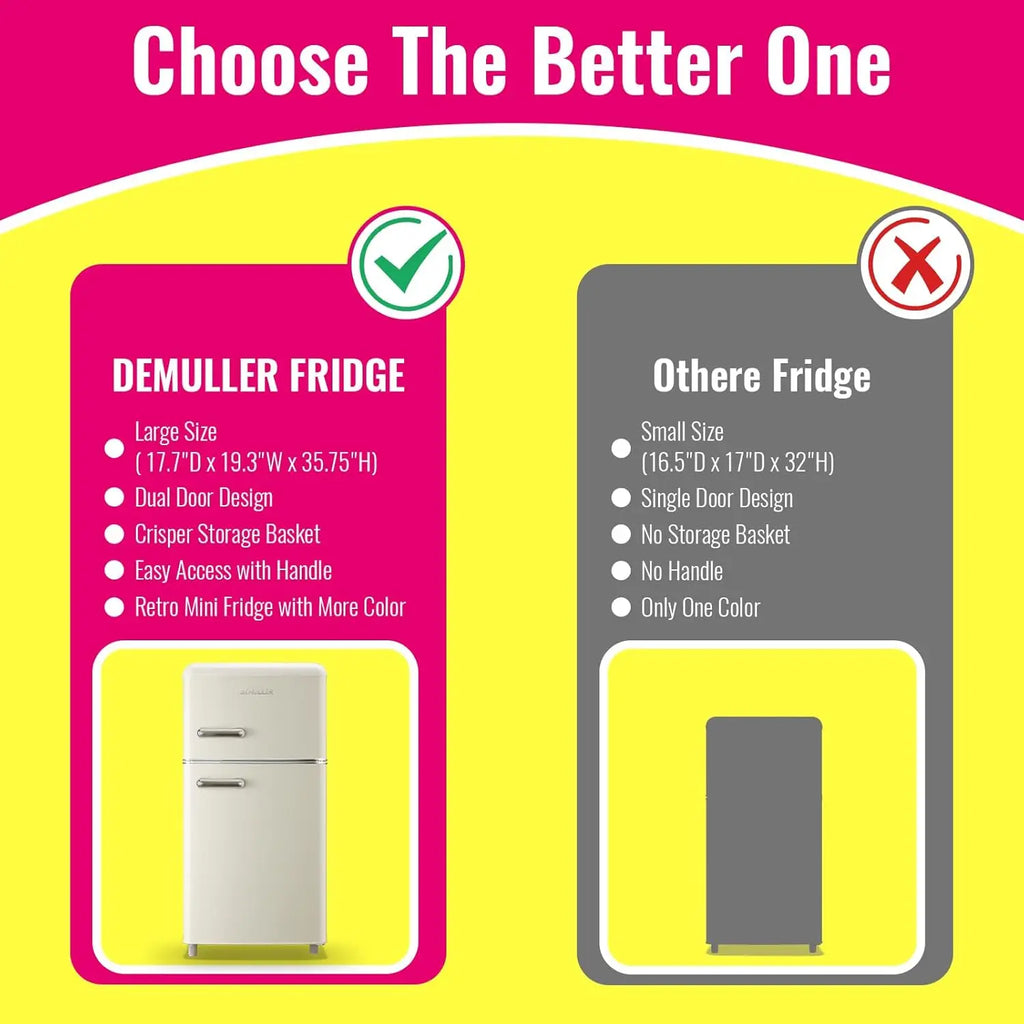 3.5 CF Compact Refrigerator Top Freezer