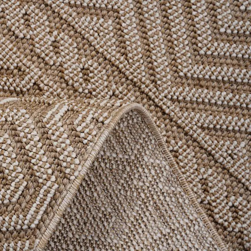 5x7 Geometric Mocha Indoor/Outdoor