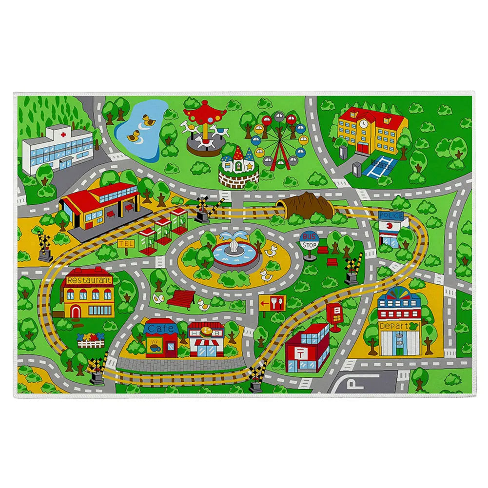 40"x34" Child Playmat Simulated City