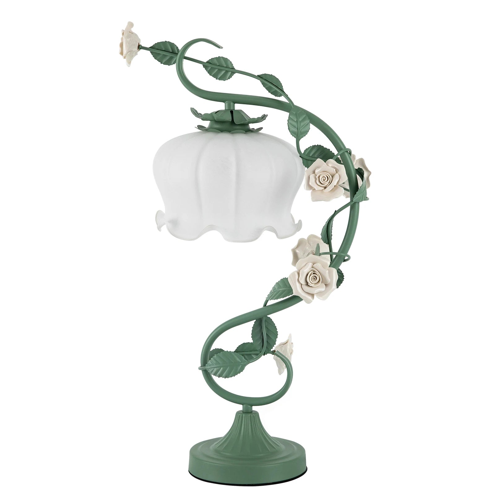 Rural style rose glass Lamp