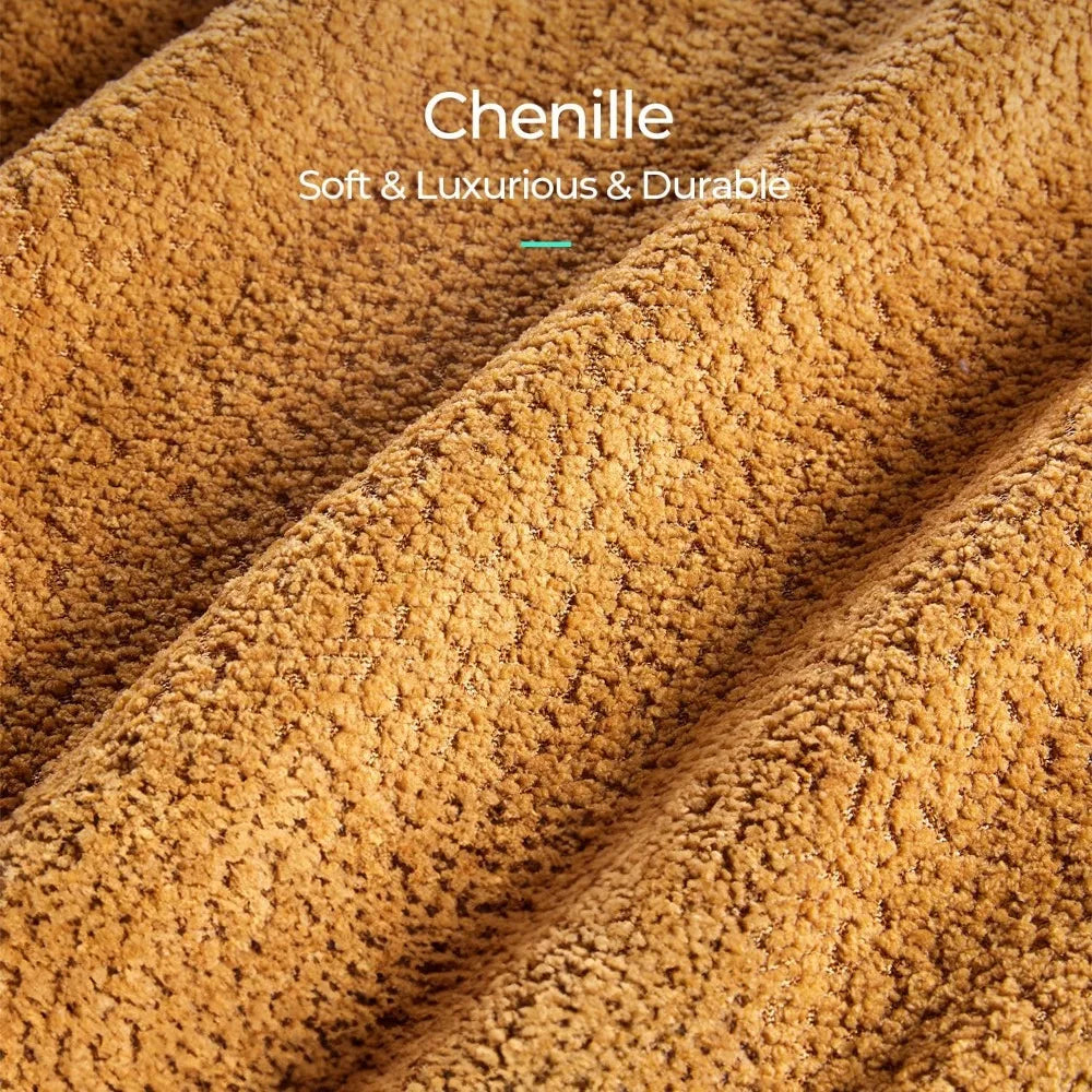 Chenille Accent Chair w/Ottoman