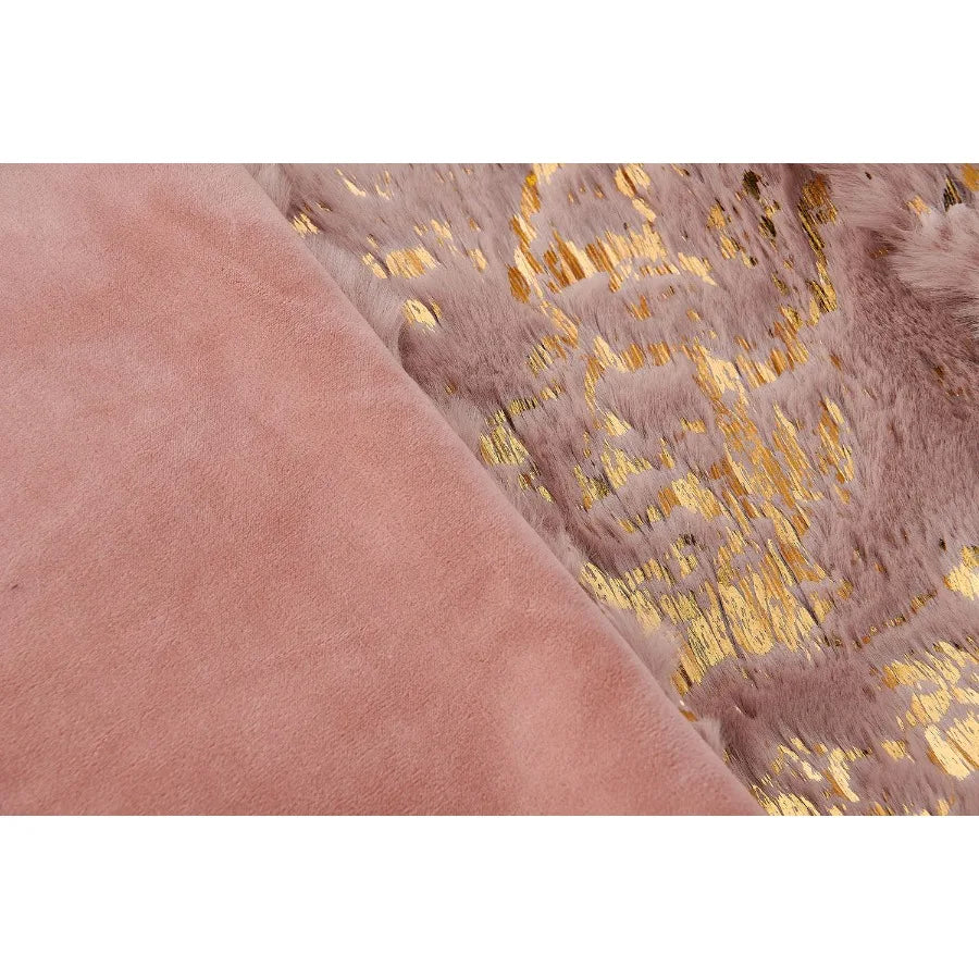 Luxury Chinchilla Faux Fur Pink 22x22