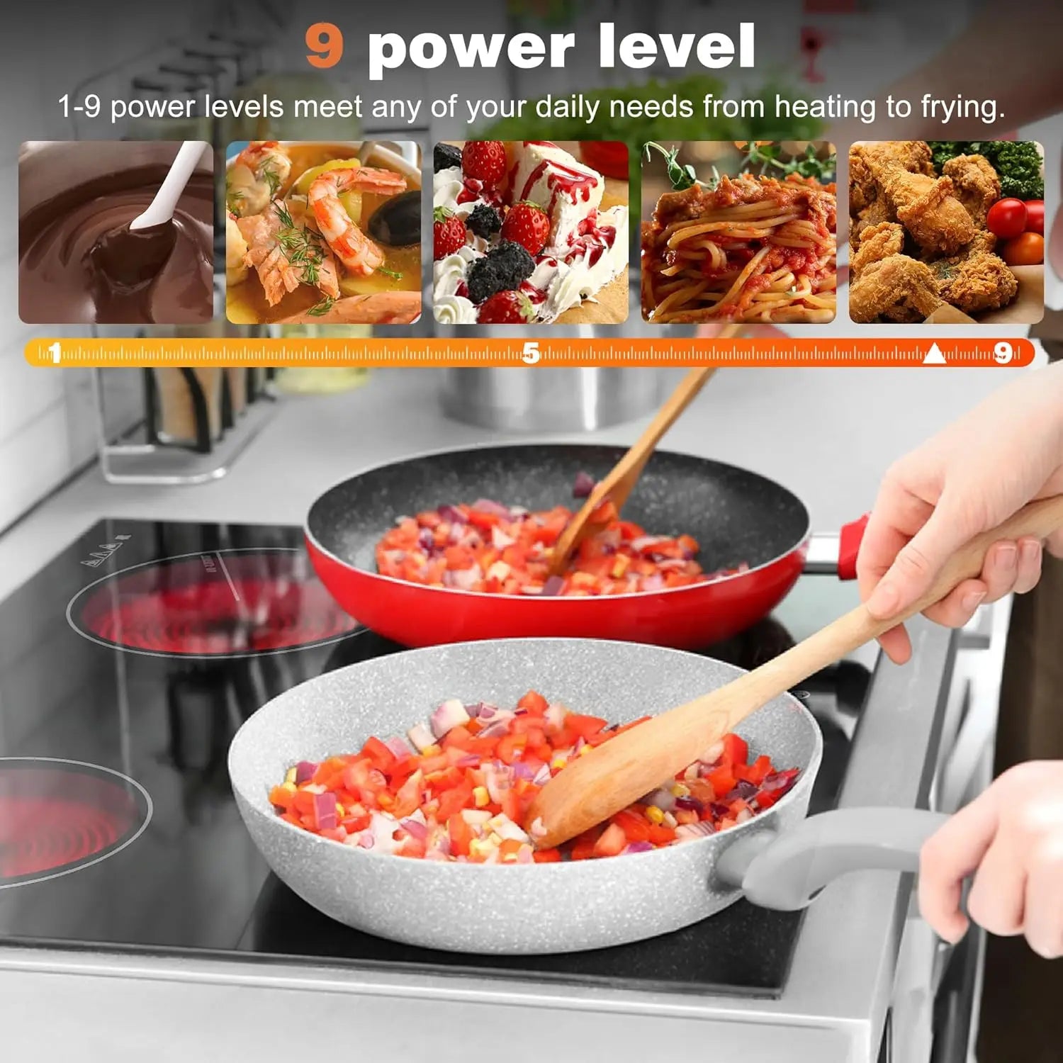Ceramic Electric 4 Zones, Built in