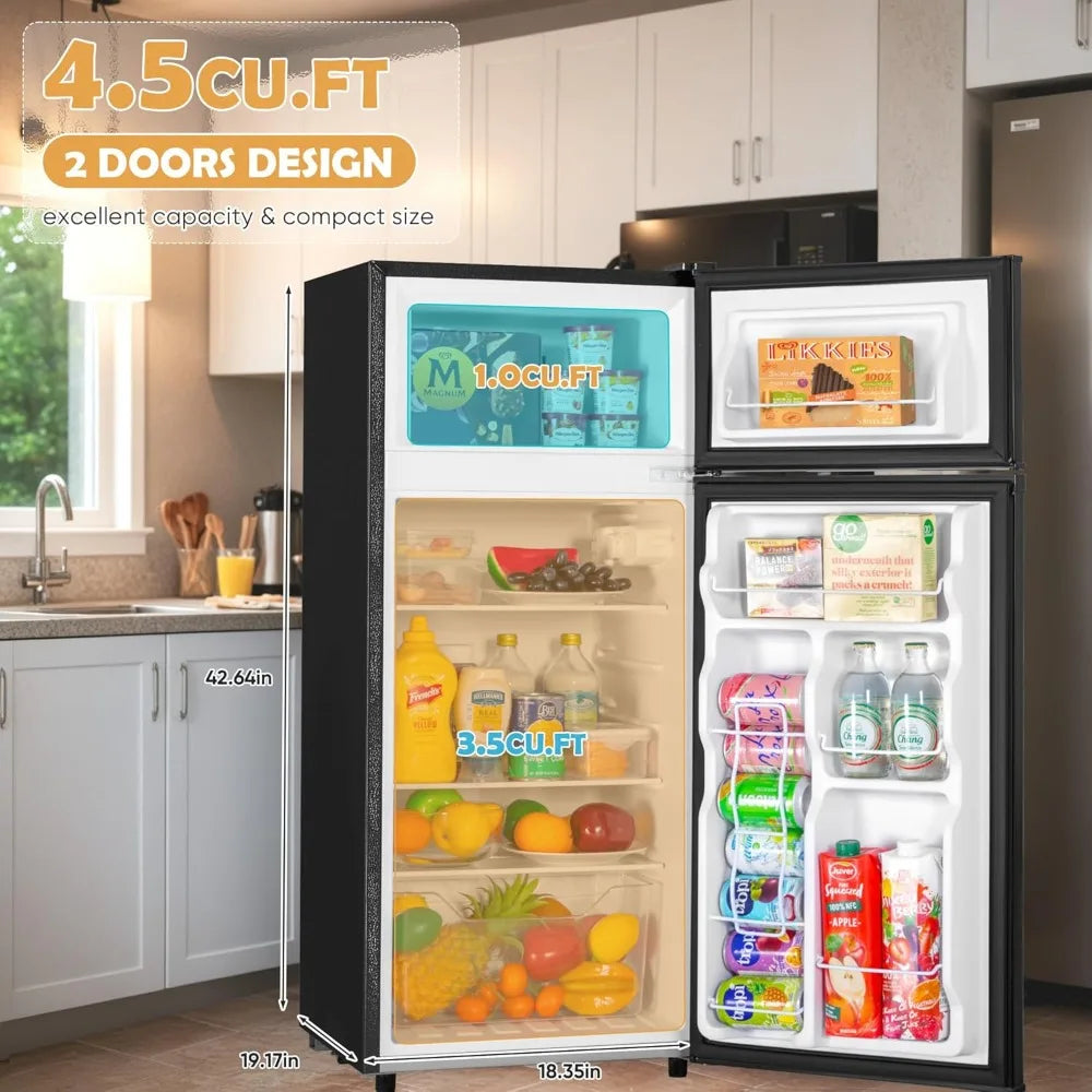 4.5 CF Fridge/Freezer 2 Doors