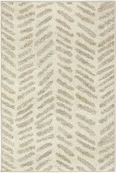 5x8 Washable Grey Graphic