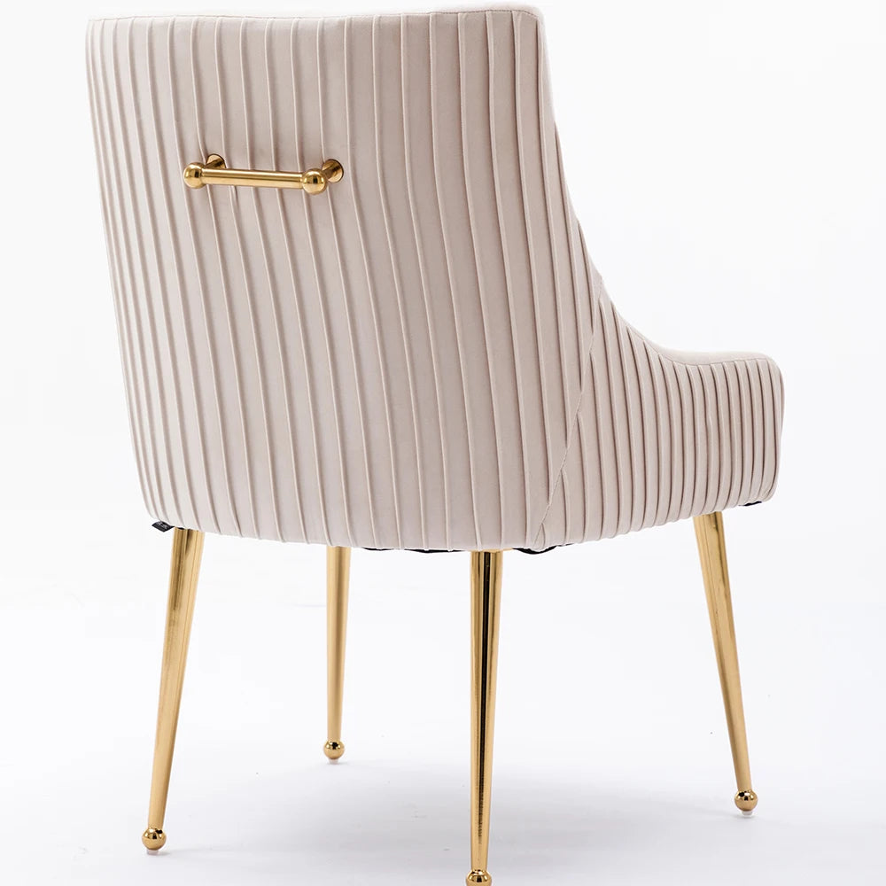 4 Modern Glam Boucle Pleated Velvet