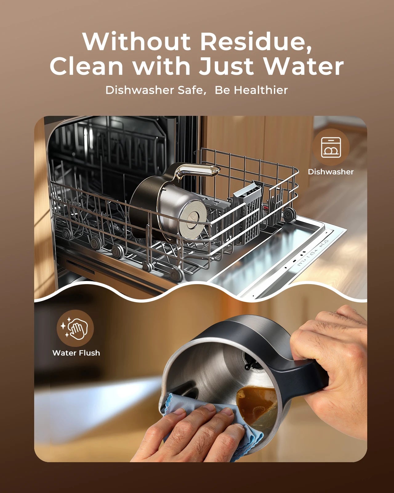 Milk Frother and Steamer 8-in-1 Electric