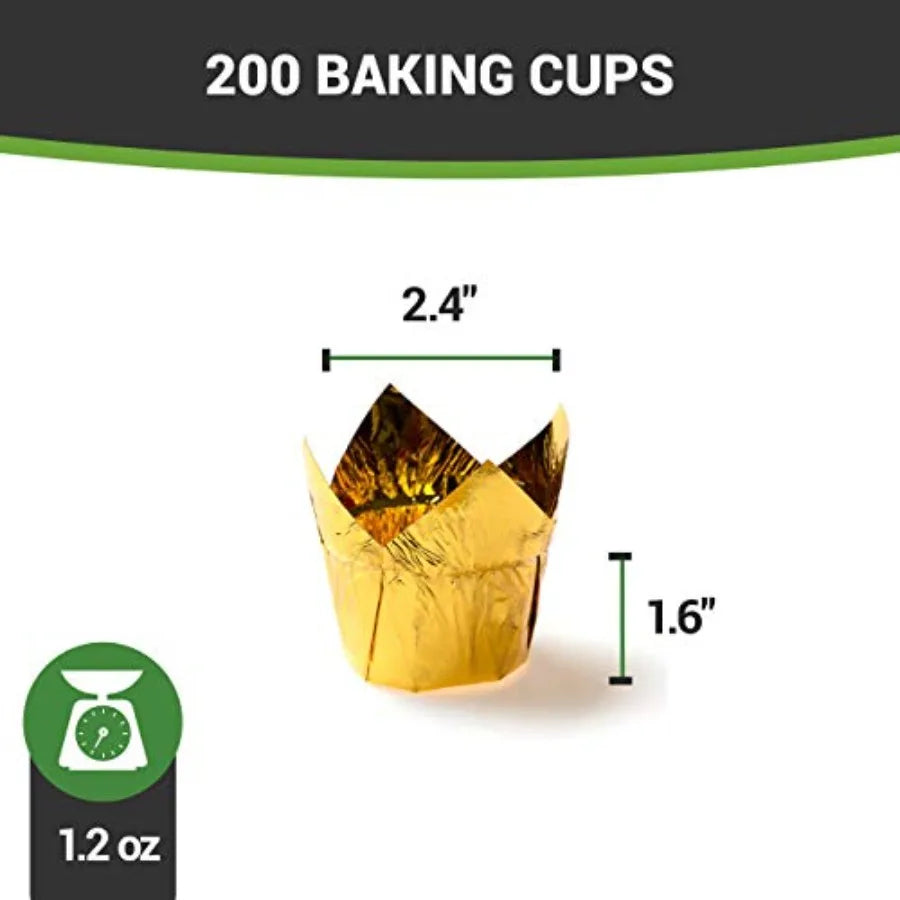 4 oz Petal Baking Cups 200 Grease Resistant