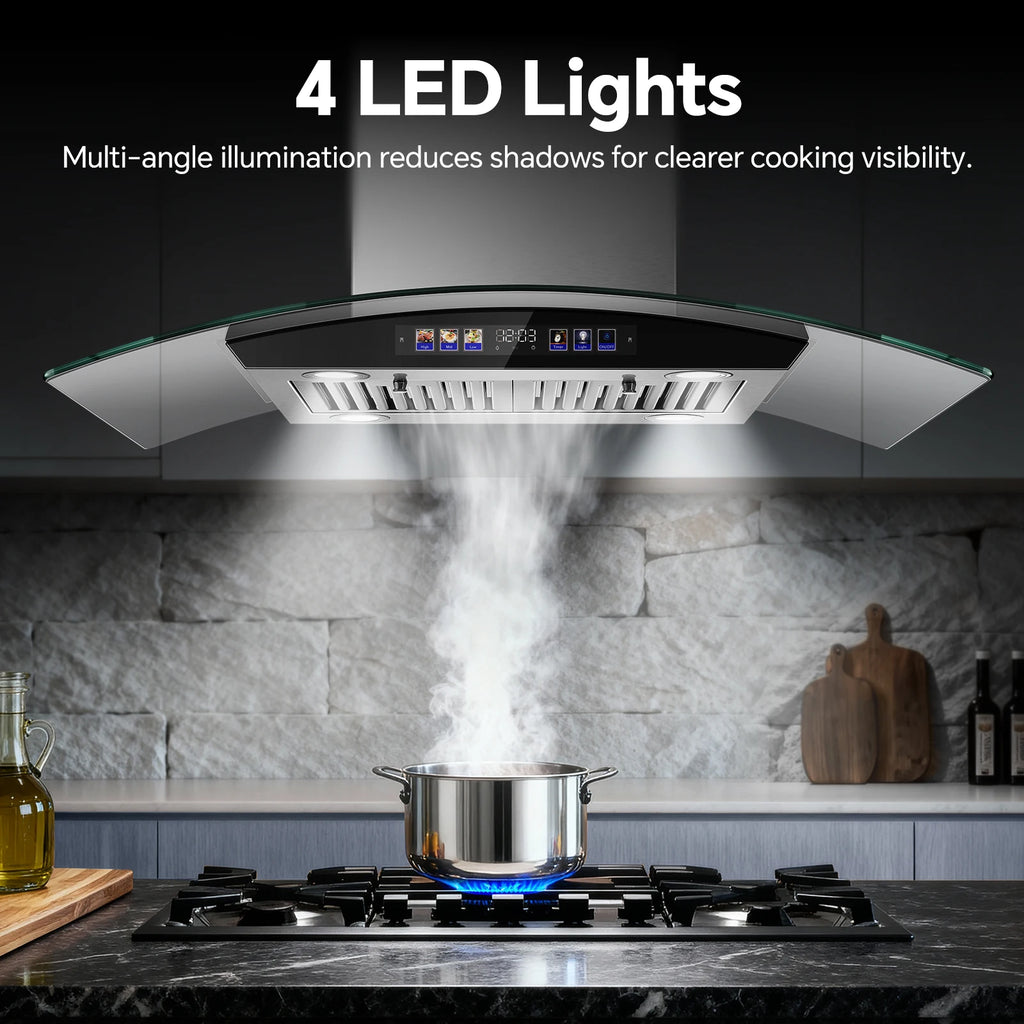 36in Island Range Hood 700 CFM, Stainless
