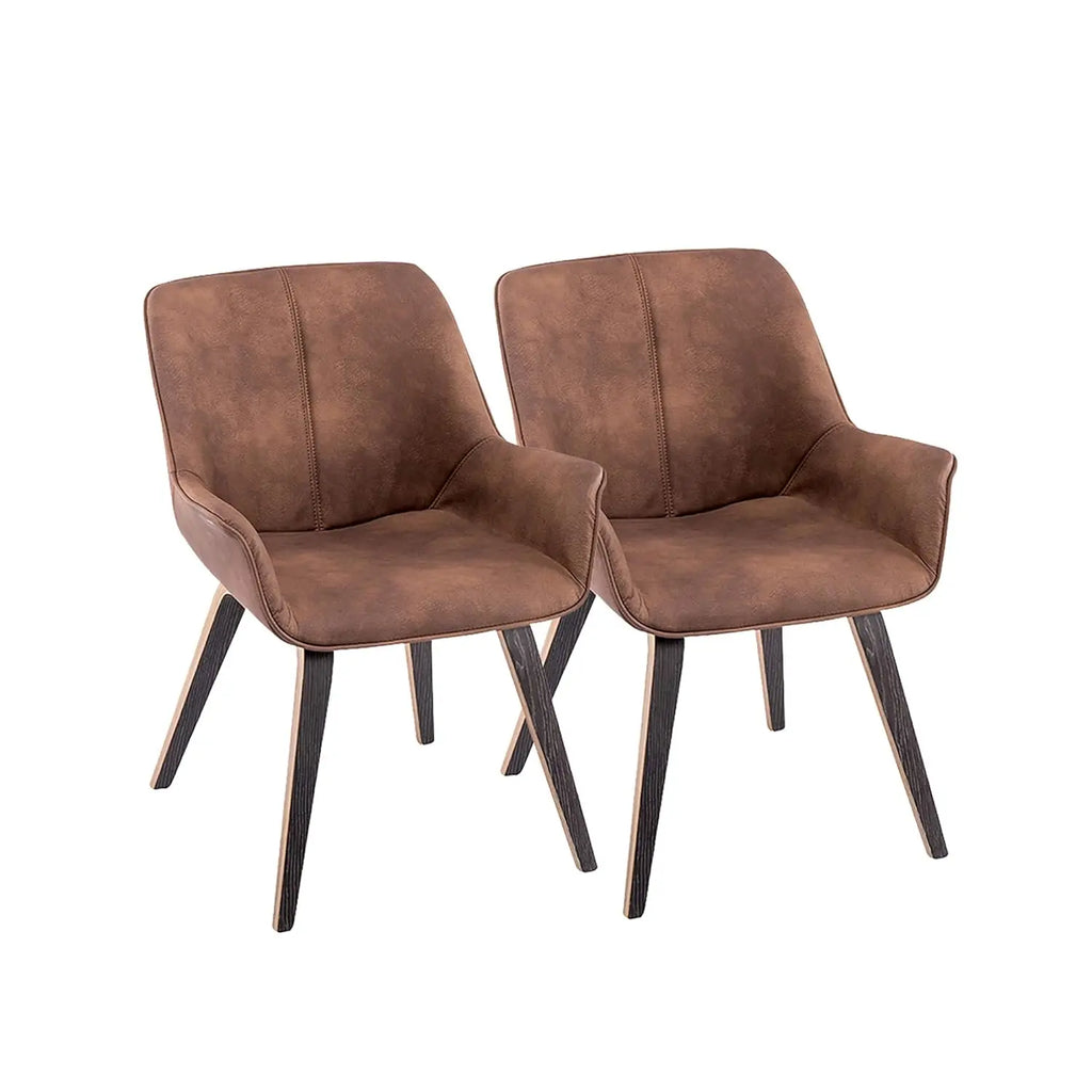 4 PU Leather Chairs Modern