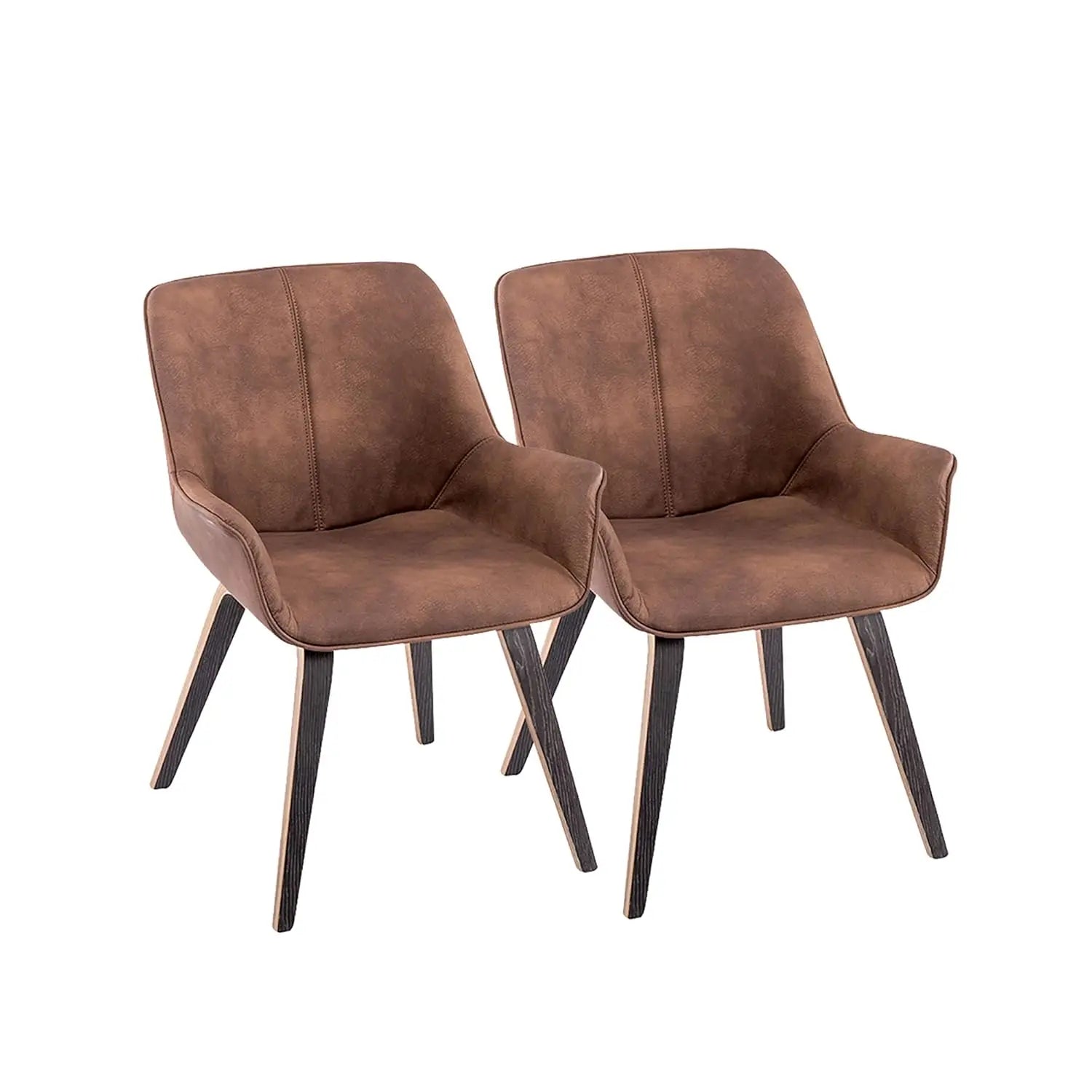 4 PU Leather Chairs Modern