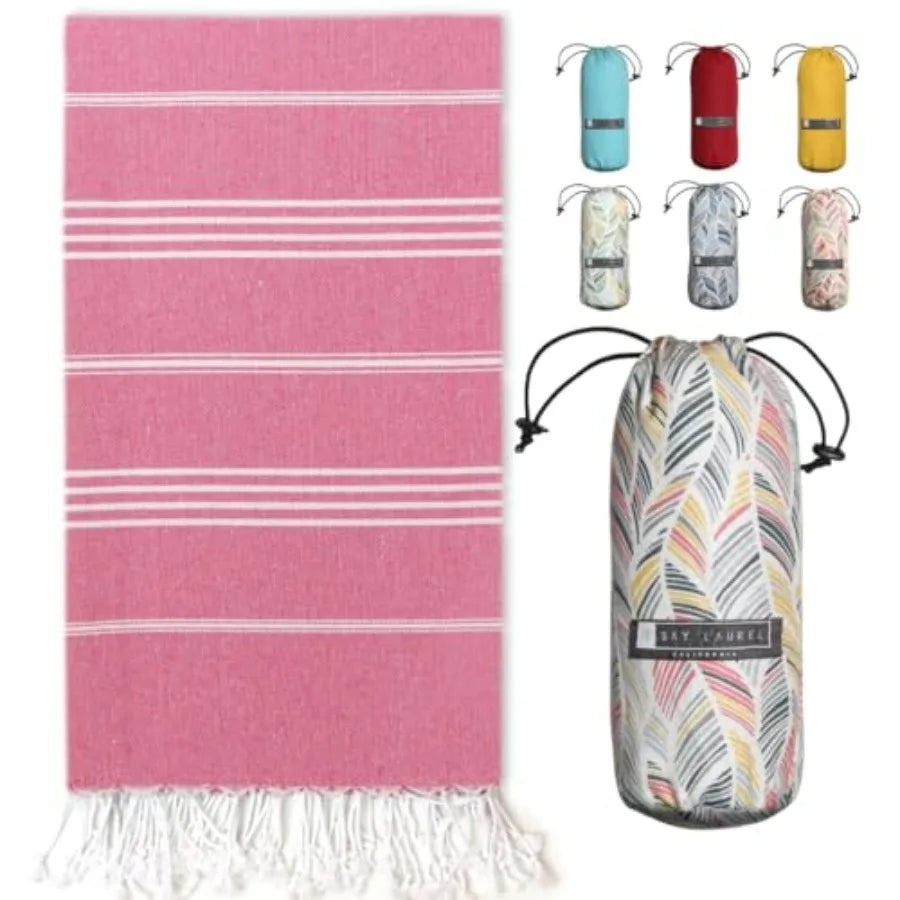 Turkish Beach Towel with Travel Bag 39 x 71