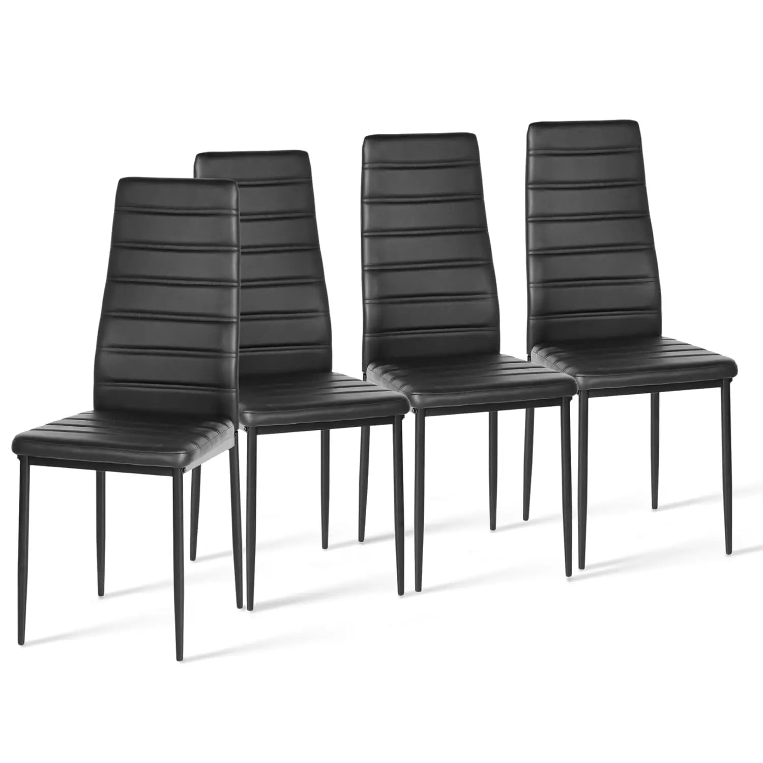 6 Faux Leather Armless Modern