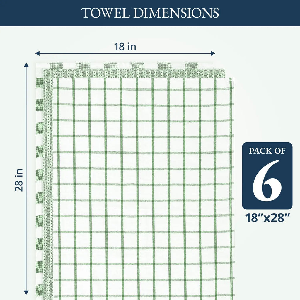 Cotton Kitchen Towels Set of 6