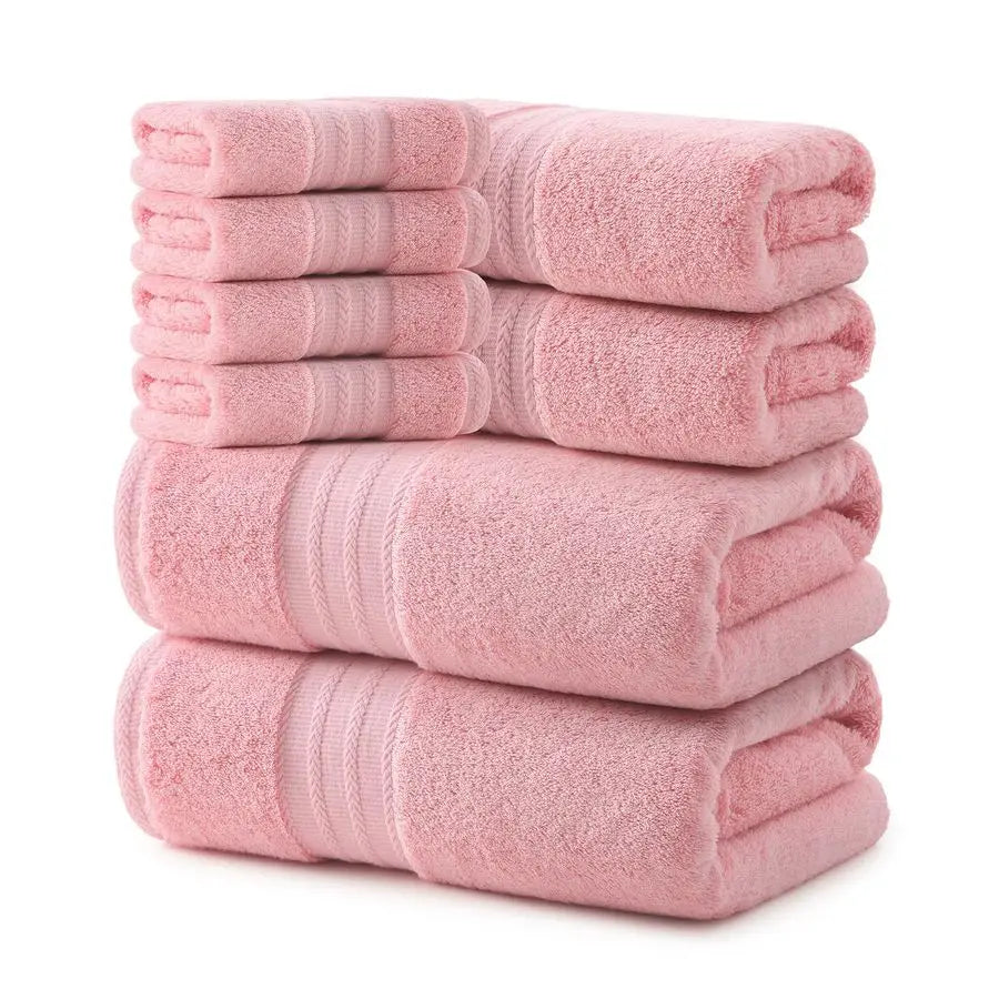 Pink Towel Set Luxury Bath Towels