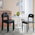 4 Stackable Modern Plastic w/Metal Legs