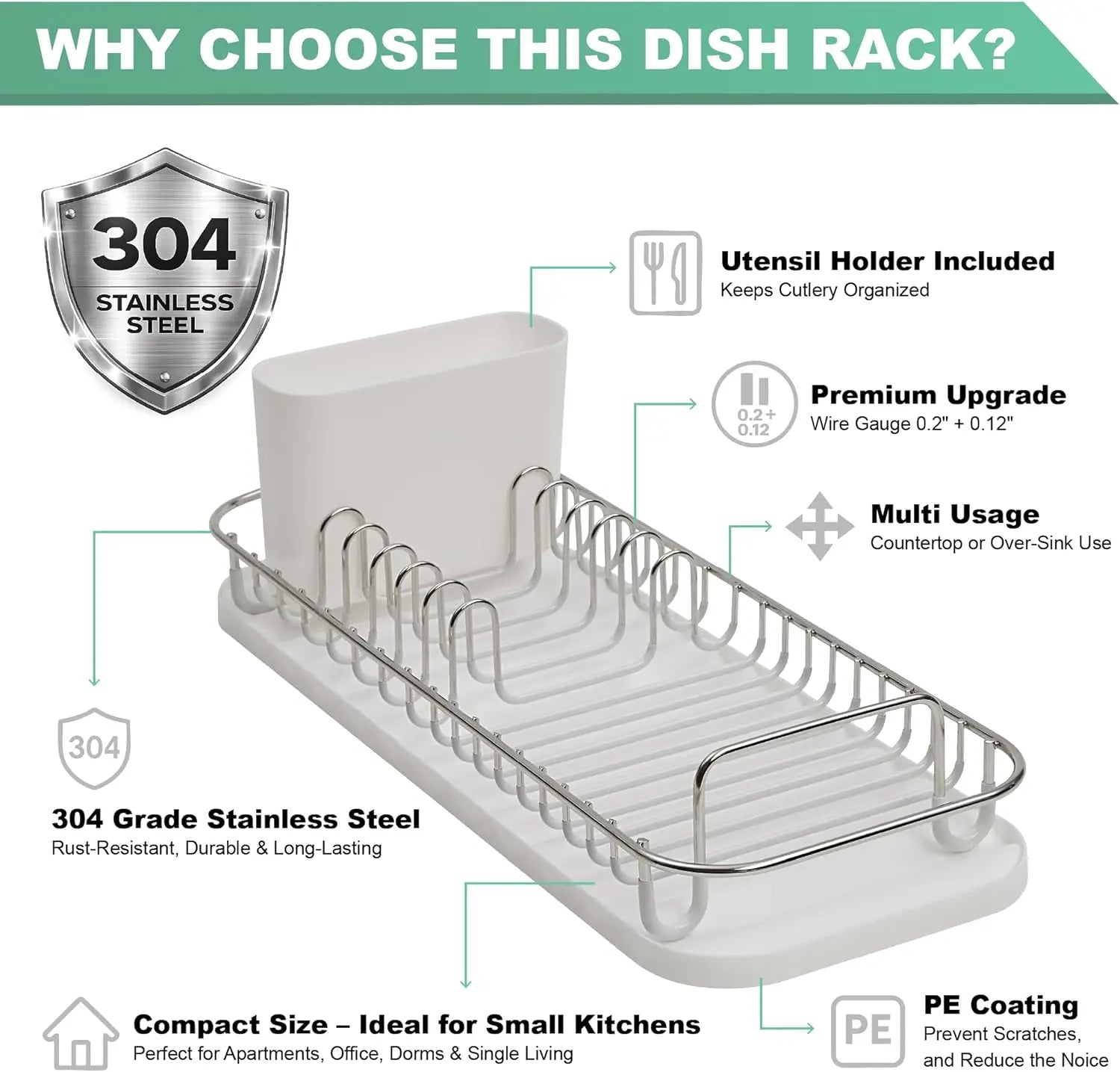 304 Stainless Steel Dish Rack