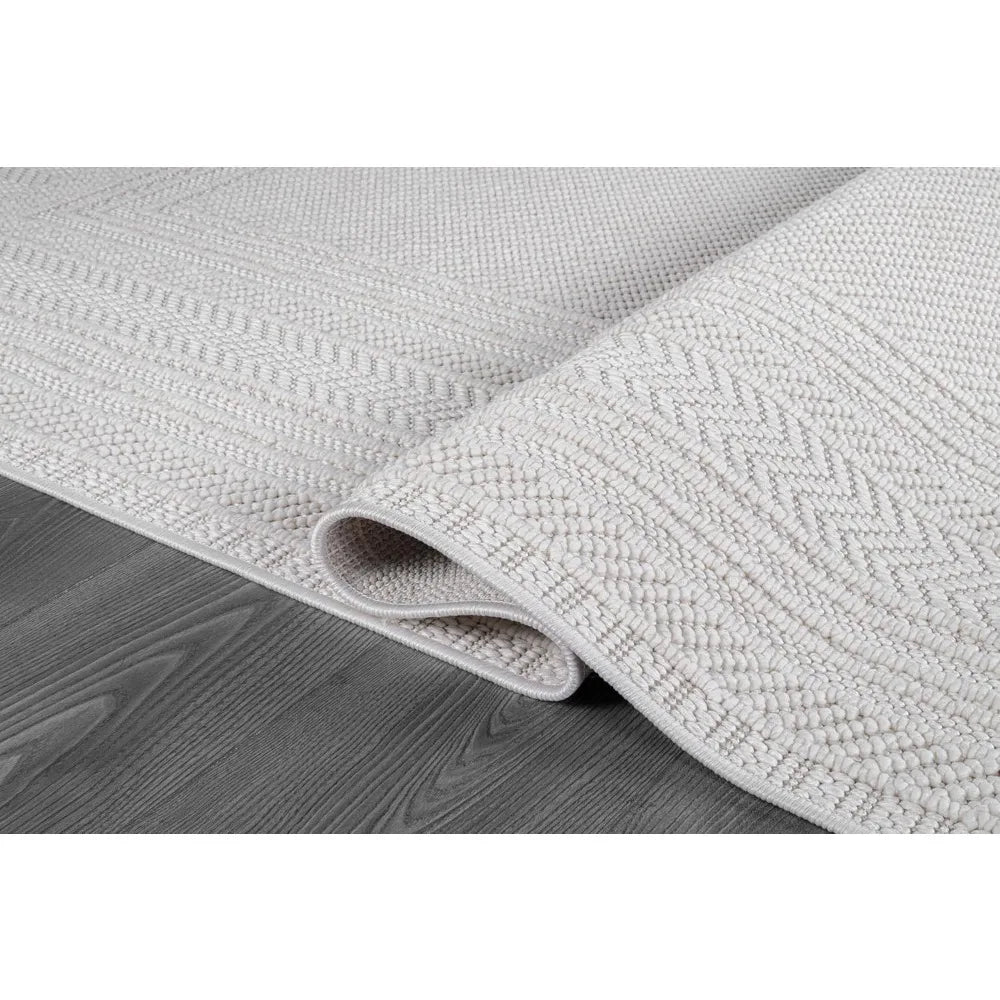 Loop White 6x9 Boho Geometric