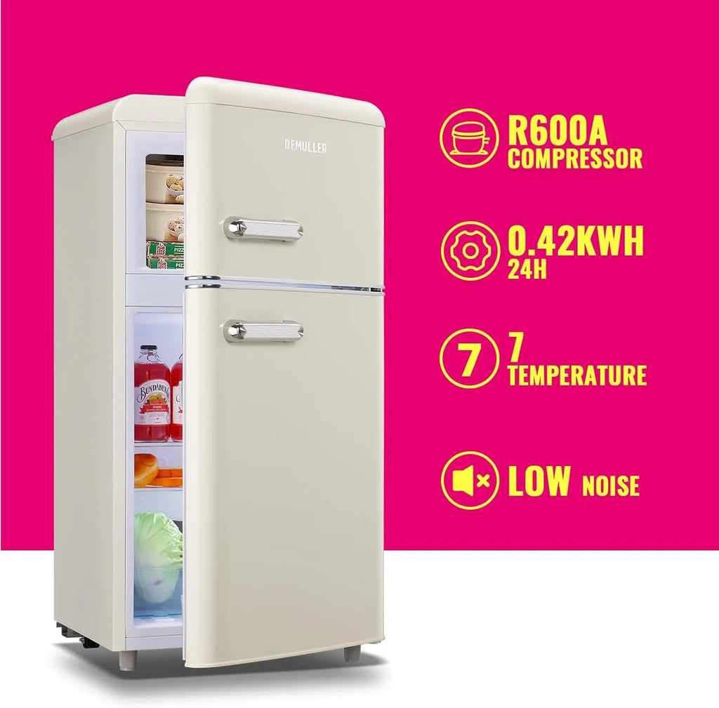 3.5 CF Compact Refrigerator Top Freezer