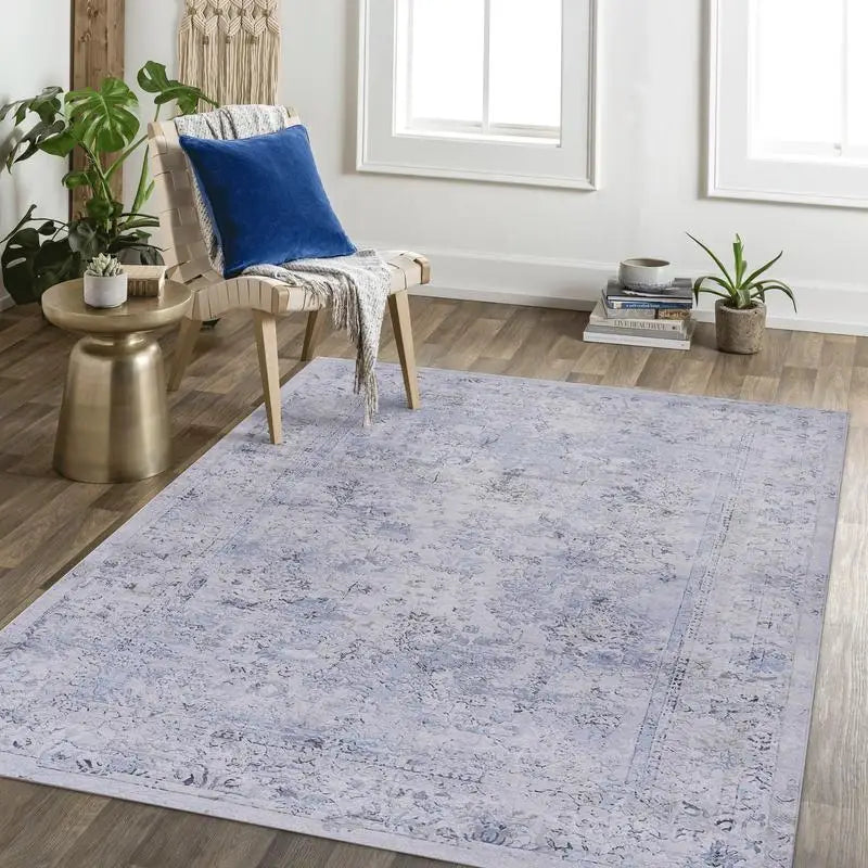 8x10 Washable Low-Pile Muted
