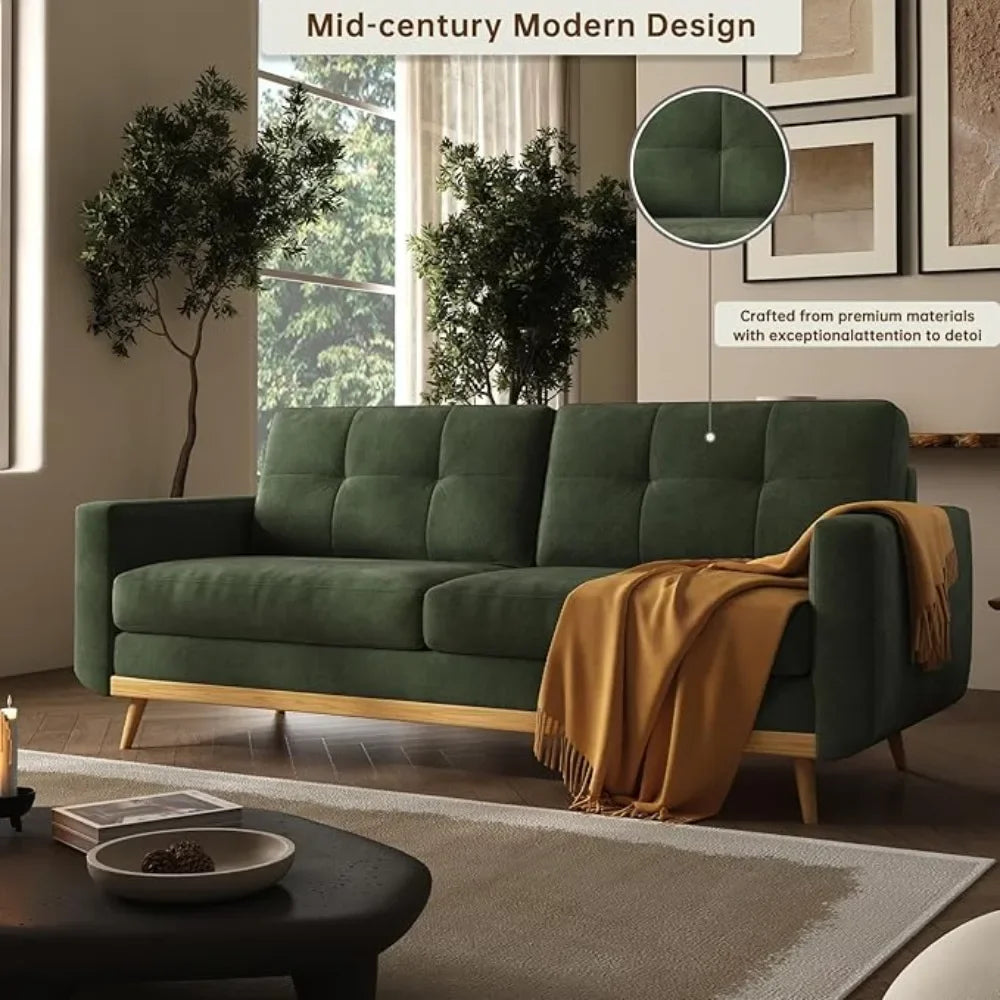 MCM Loveseat Button Tufted