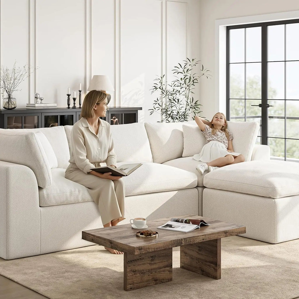 108" Cloud Sectional L Shape