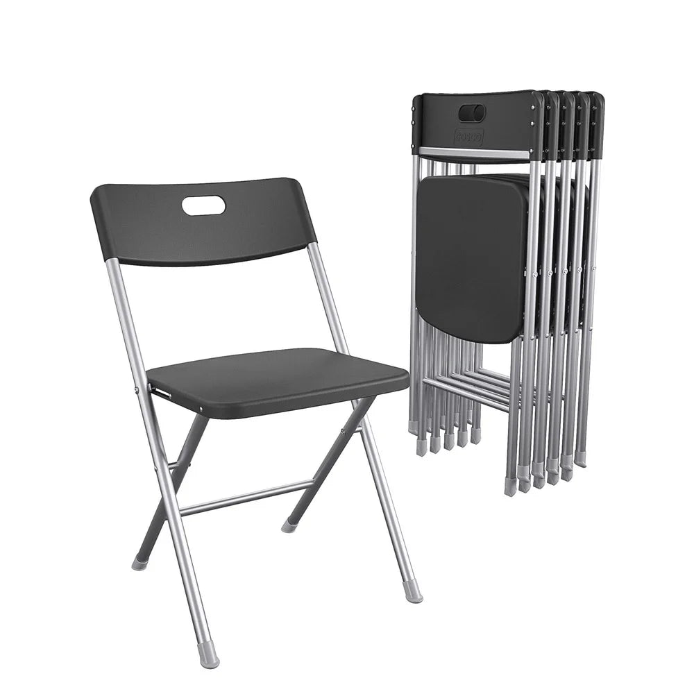 Resin Folding Chair w/Steel Frame