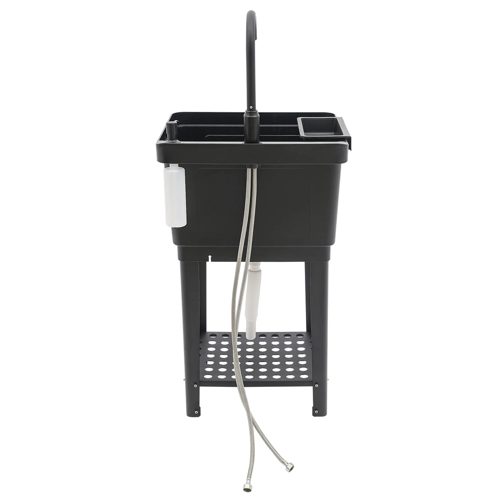 Freestanding Laundry Sink w/Soap Dispenser