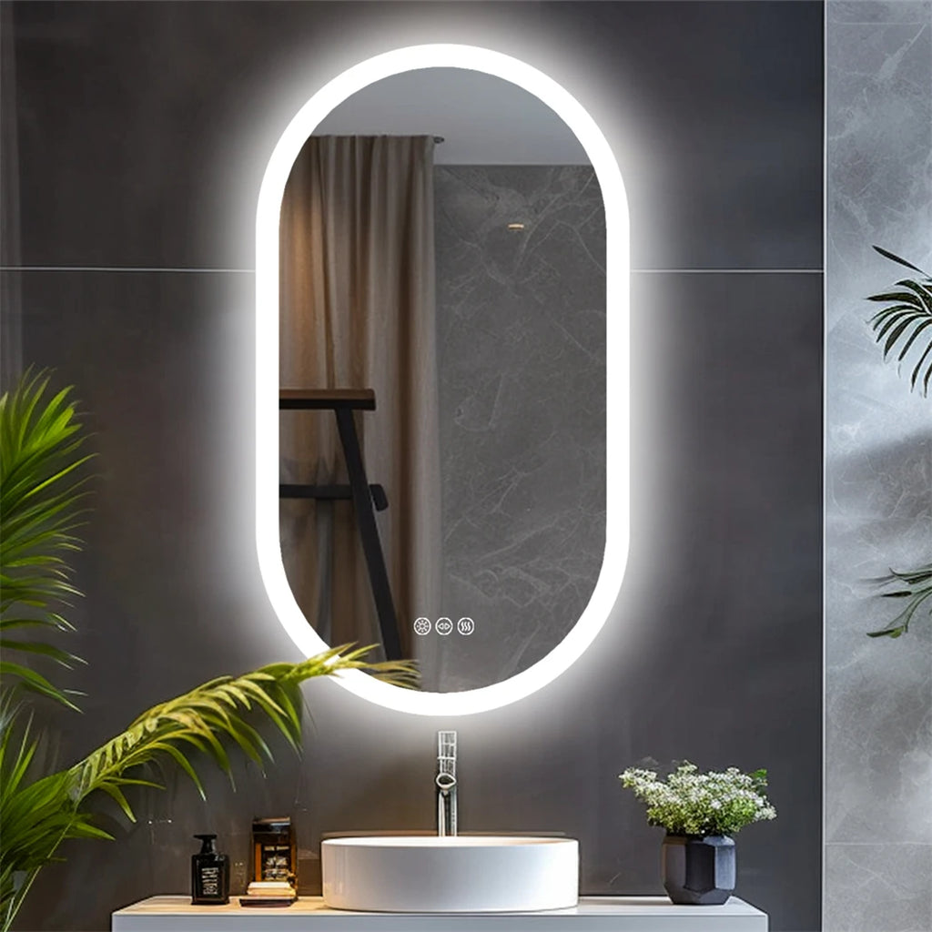 Oval LED Bathroom Smart Mirror