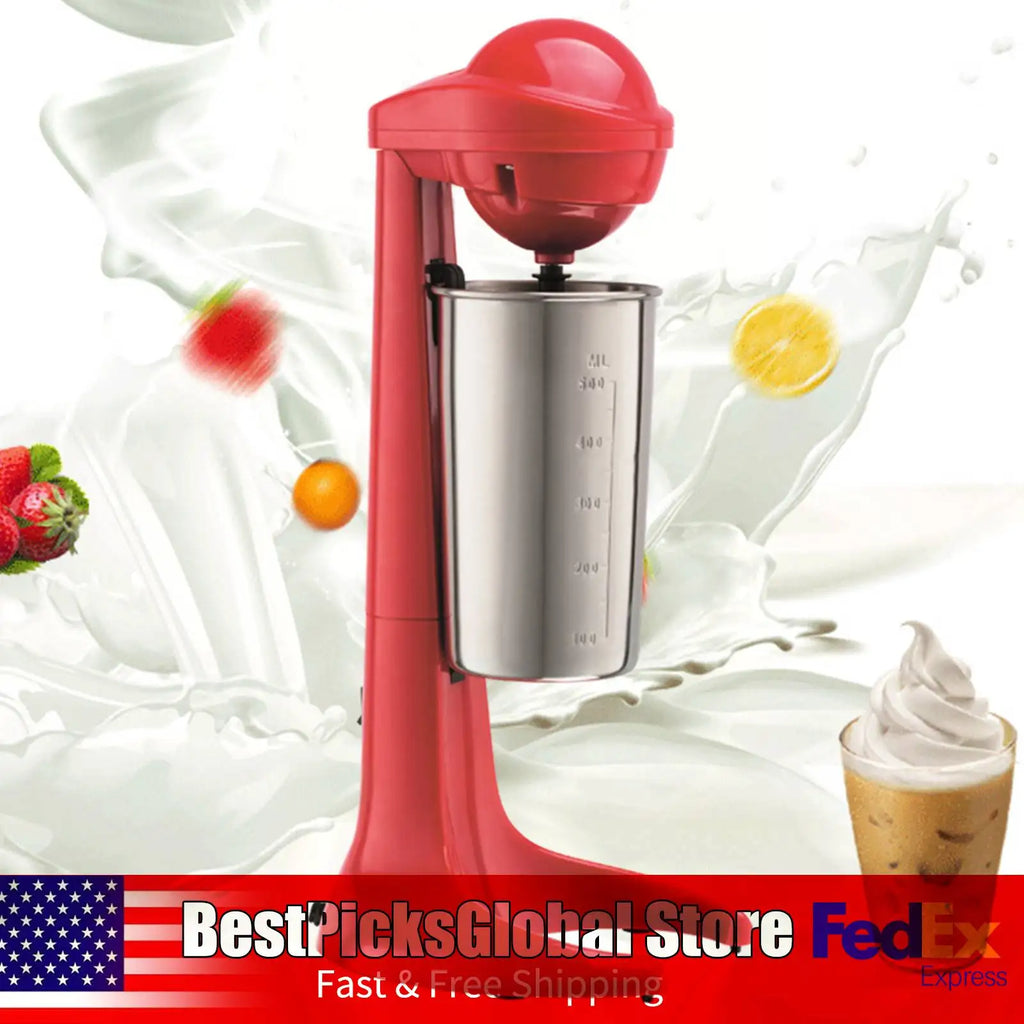 Red Milkshake Maker, 110V, 23000rpm, 100W Blender