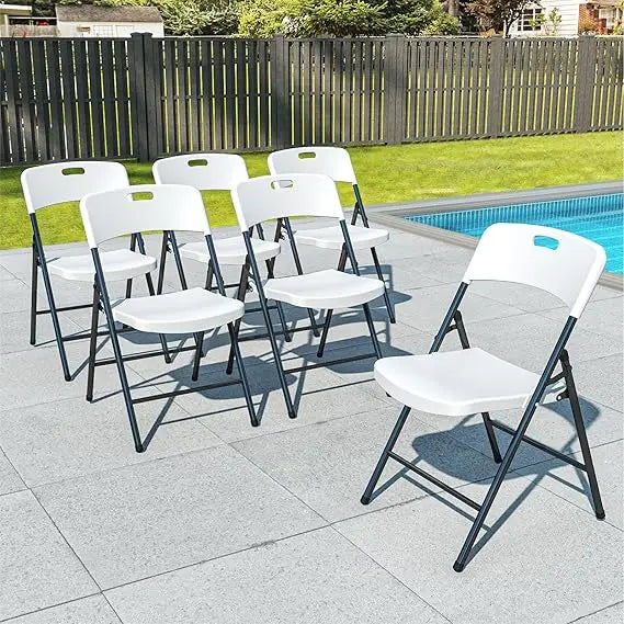 6 Pack Heavy Duty Folding Chairs
